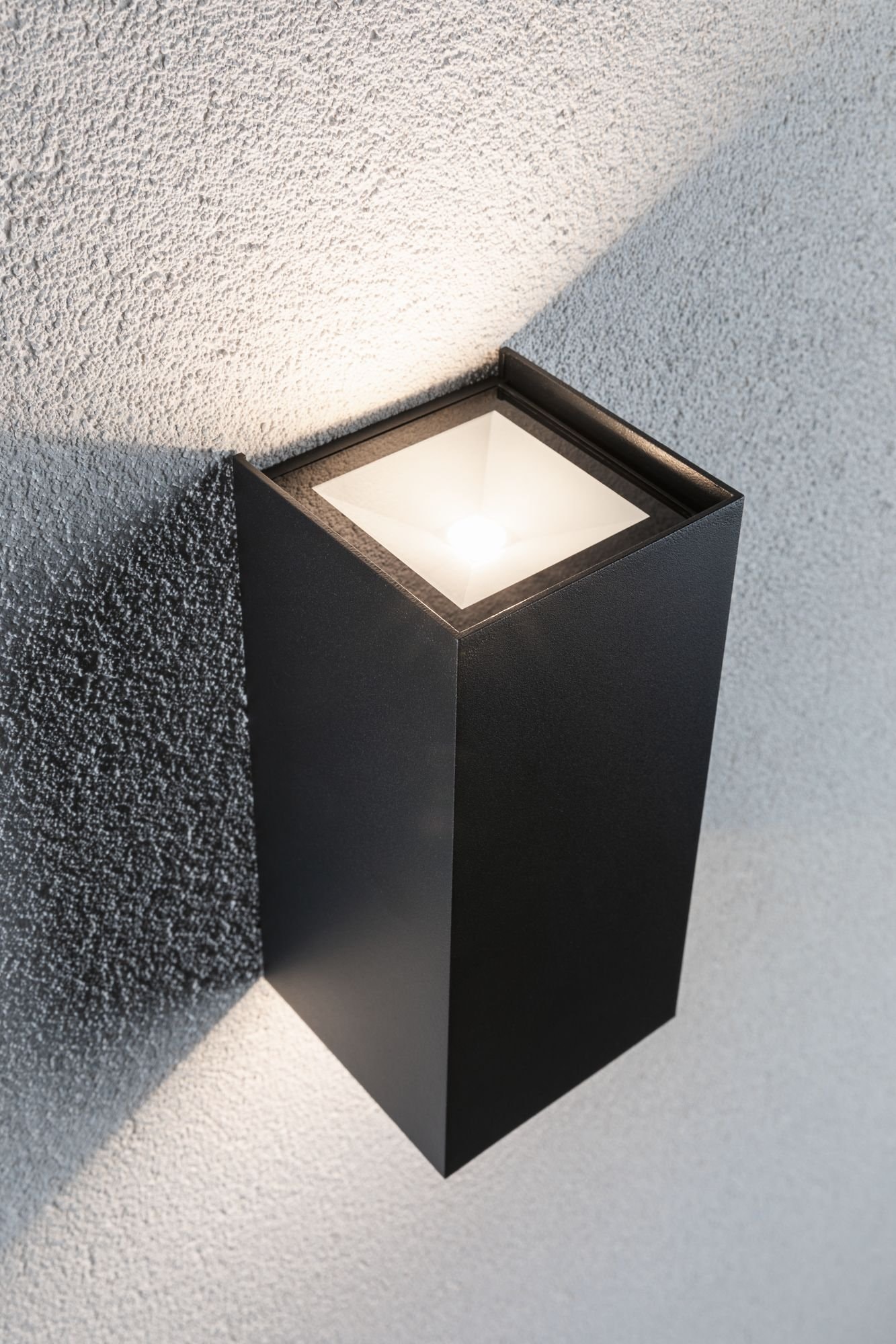 Paulmann LED Außen-Wandleuchte »Flame eckig 102x100mm 3000K 2x5,8W 2x540lm 230V Anthrazit Aluminium«, 2 flammig, IP44