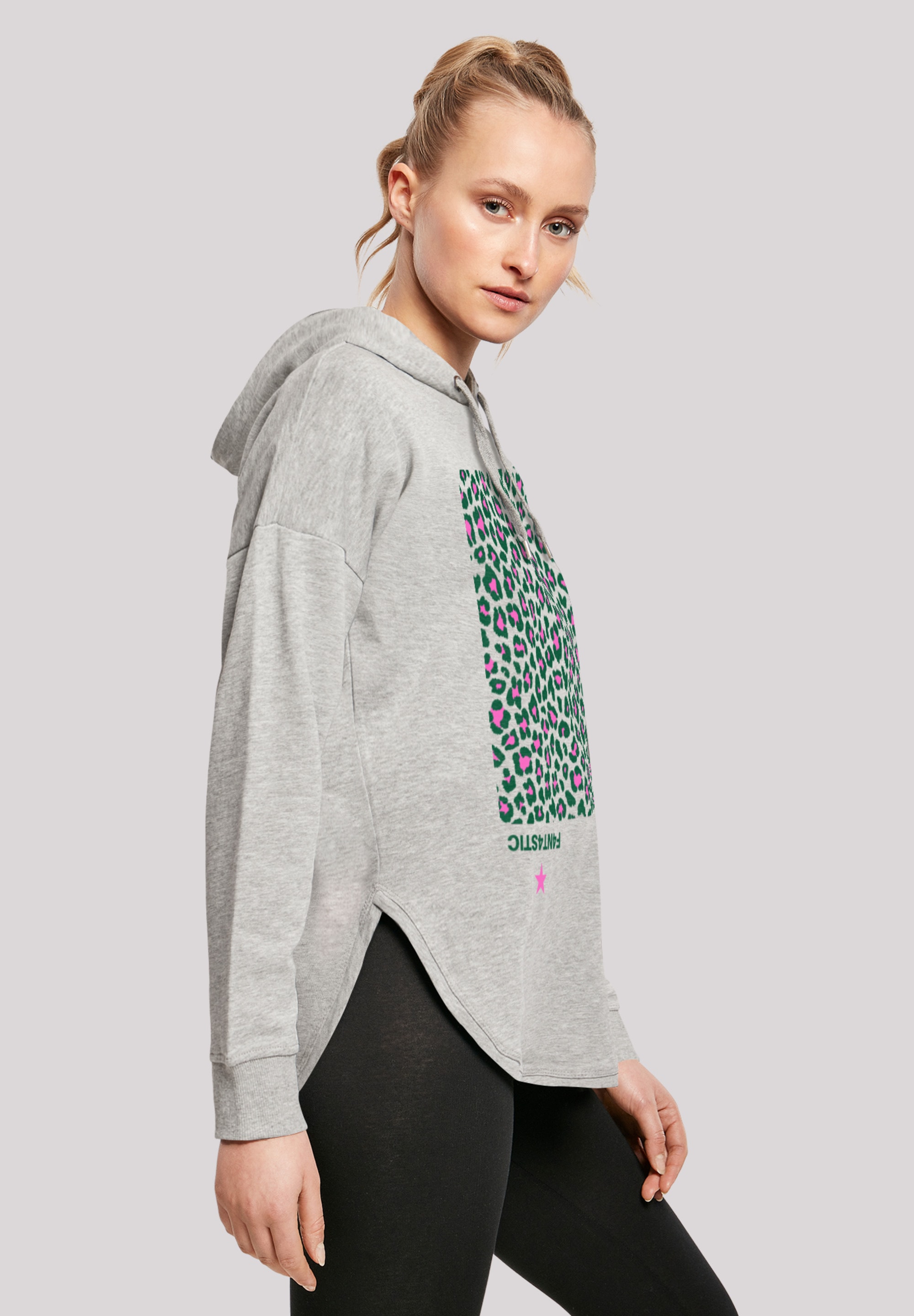 F4NT4STIC Kapuzenpullover »Leo Grün«, Print