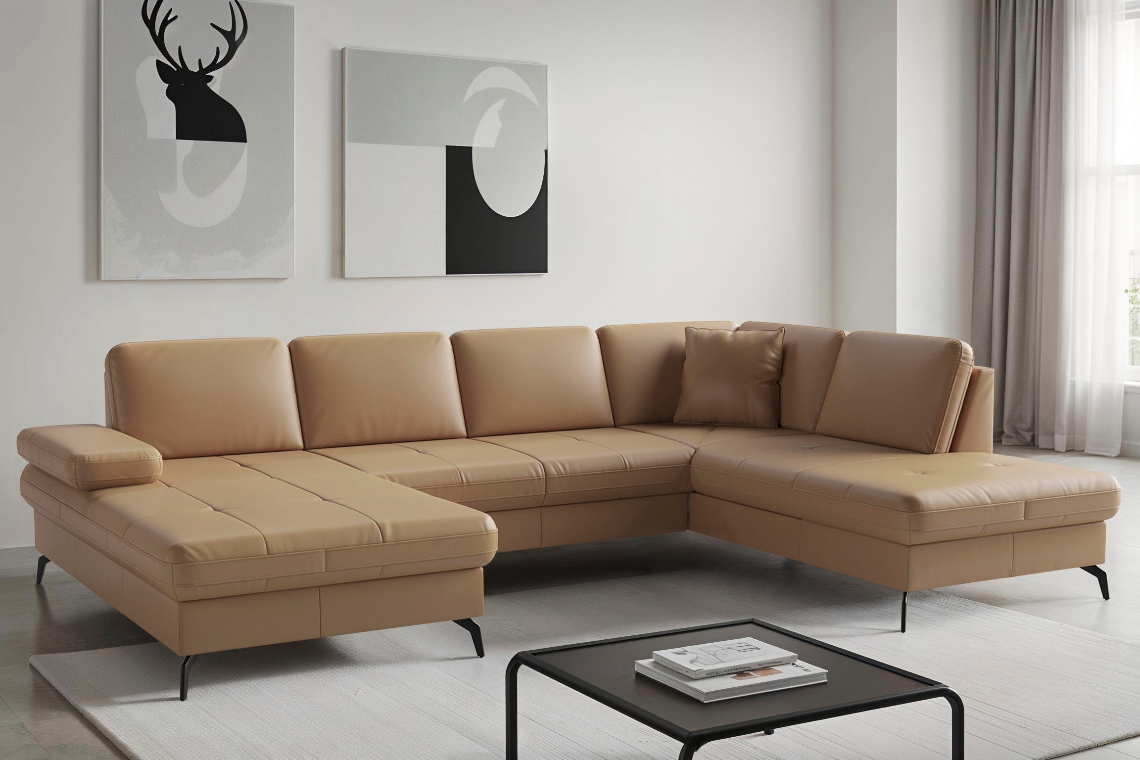 sit&more Wohnlandschaft "Morris Jubi, Breite 300 cm" mit Armteilfunktion, optional mit Schlaffunktion