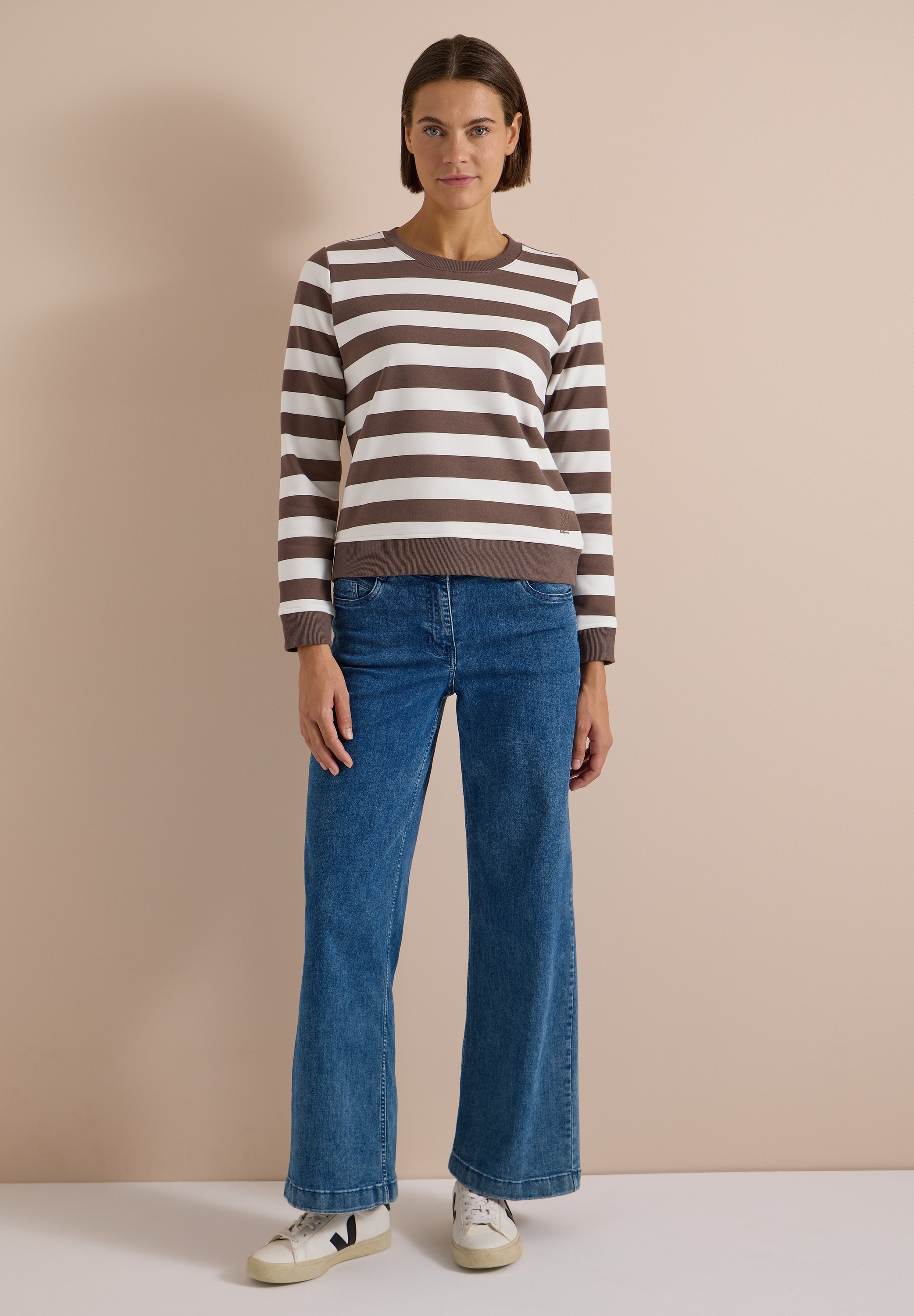 Cecil Sweatshirt , im angenehmen Materialmix
