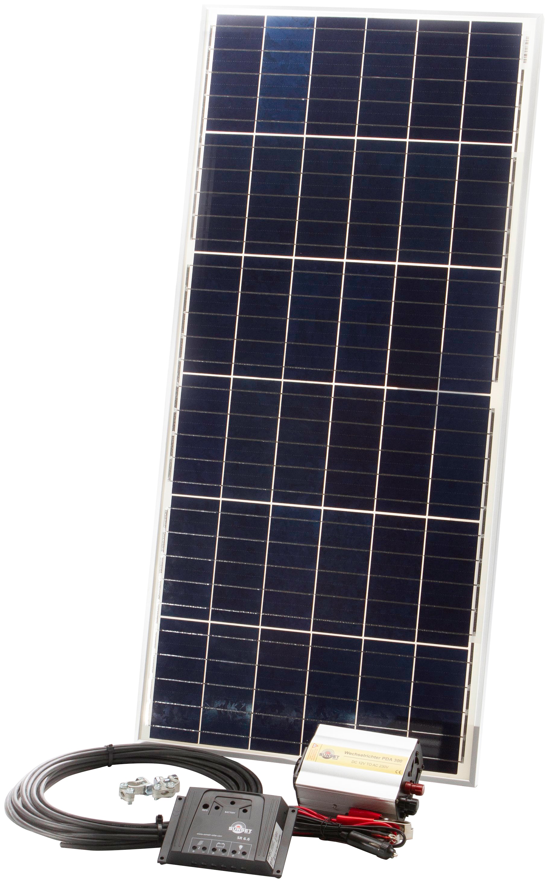 Sunset Solarmodul »Einsteiger-Stomset 45 Watt, 230 V«, (Set), für den Freizeitbereich