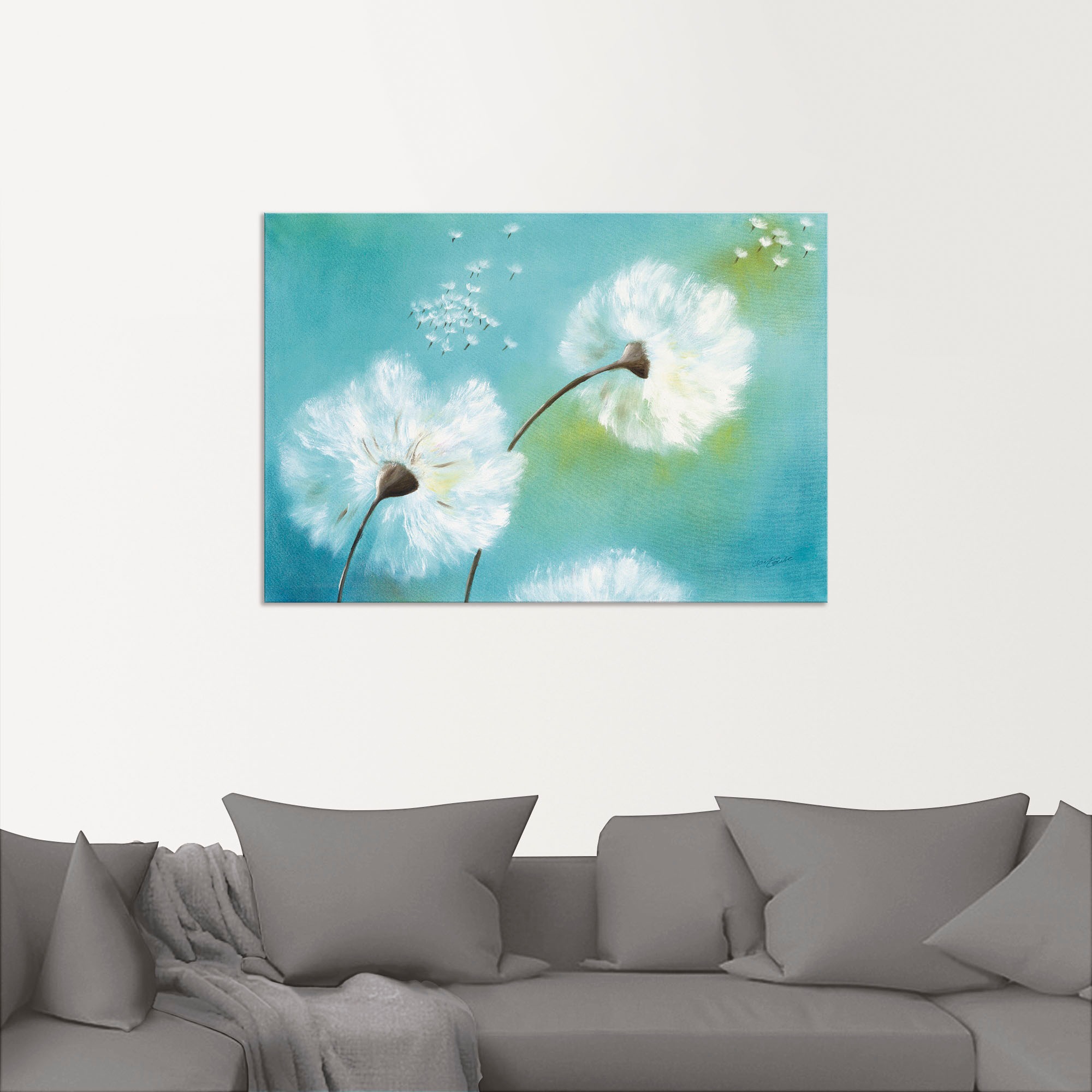 Artland Wandbild »Pusteblumen«, Blumen, (1 St.), als Alubild, Outdoorbild, Leinwandbild, Poster, Wandaufkleber