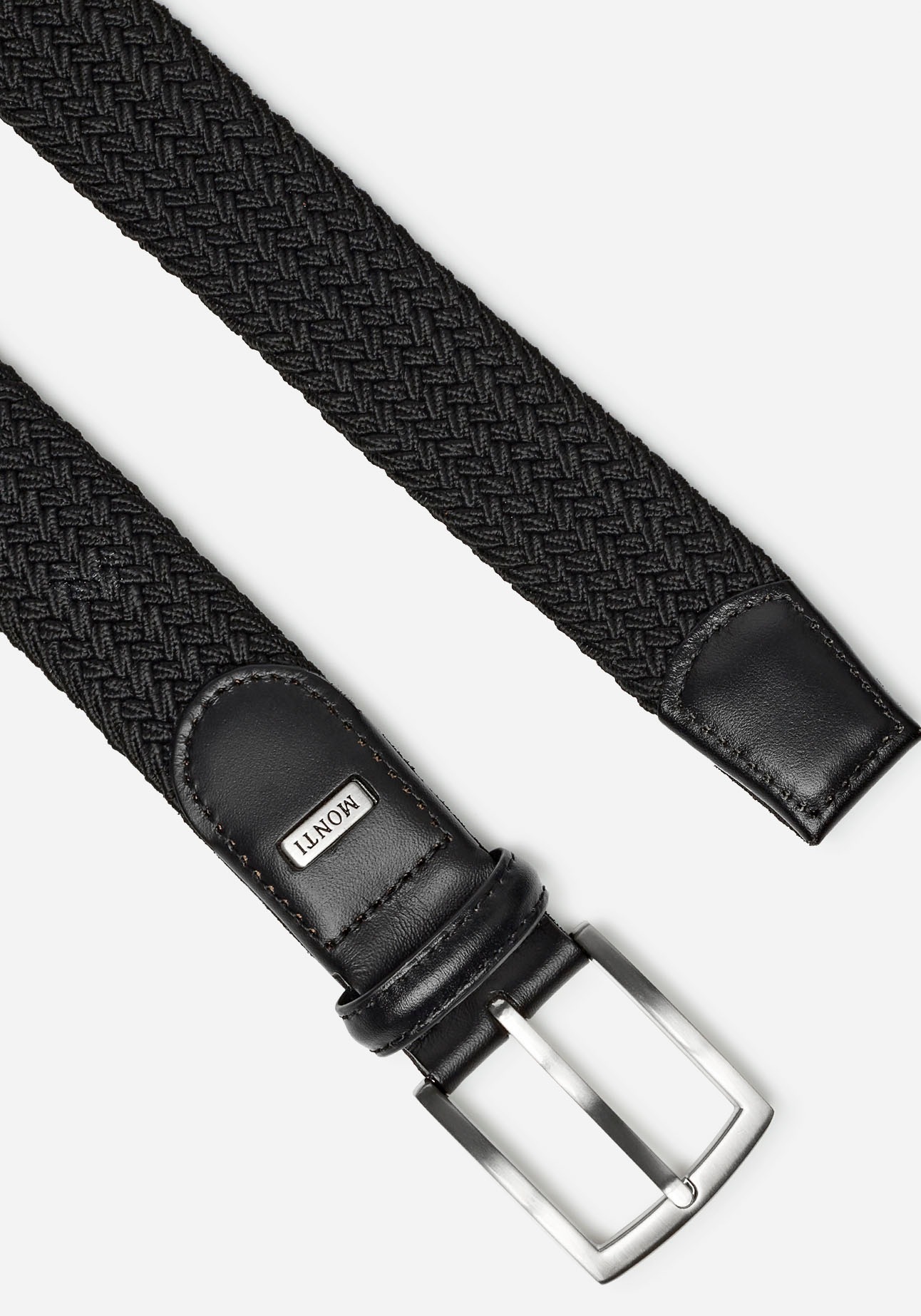 Thumbnail - MONTI Flechtgürtel "HAMBURG" 3,5 cm breit, Elastischer Flechtgürtel, Casual-Business-Sportiv