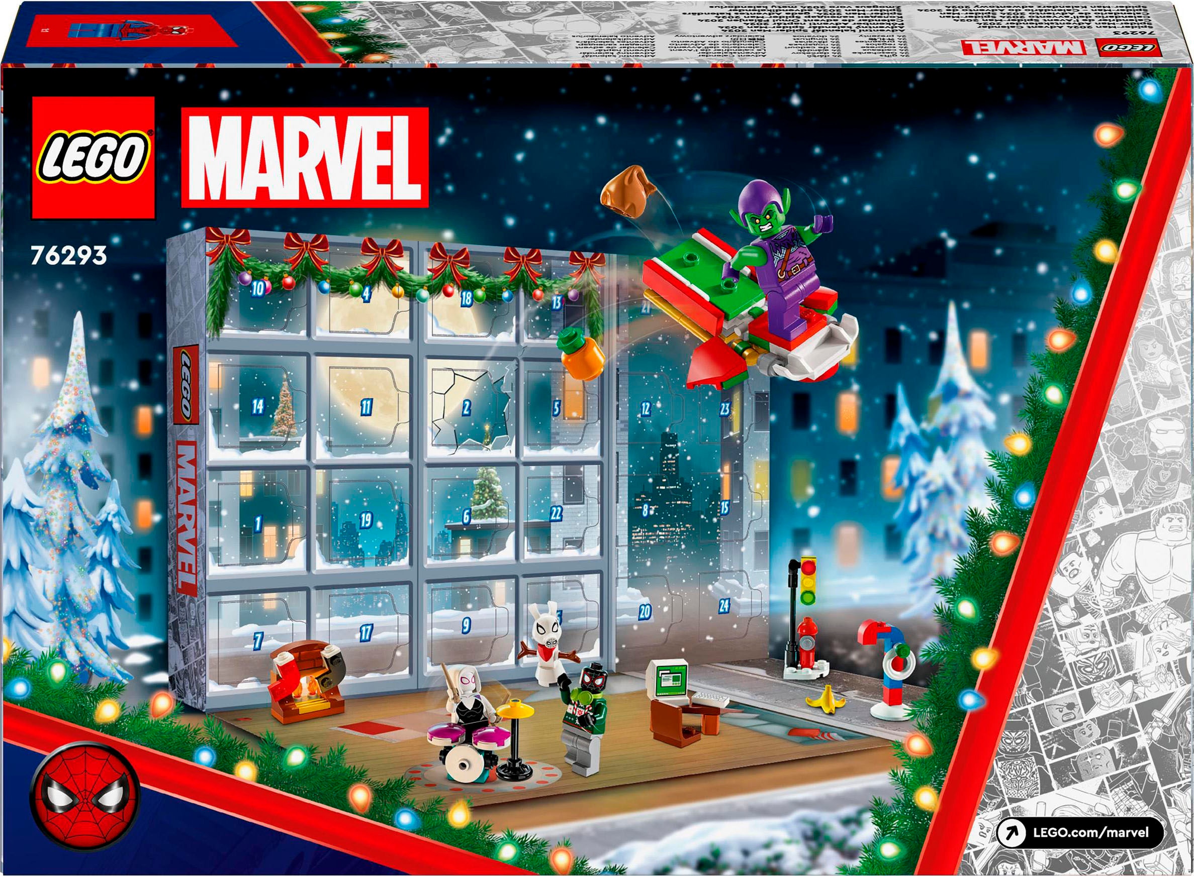 LEGO® Spielzeug-Adventskalender »Spielbausteine, Spider-Man 2024 (76293), LEGO® Super Heroes«, ab 7 Jahren, Made in Europe