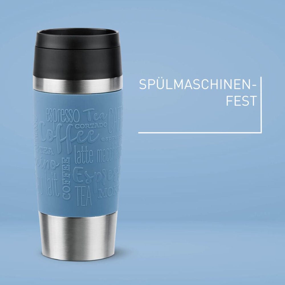 Emsa Thermobecher »Travel Mug Classic, mit 360°-Trinköffnung, auslaufsicher, rutschfest« 4h heiß, 8h kalt - 360 ml / 6h heiß, 12h kalt - 500 ml, 100% dicht
