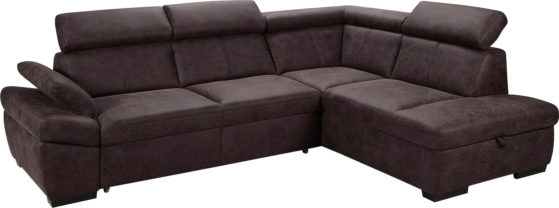 Thumbnail - exxpo - sofa fashion Ecksofa "Salerno, klassisch modernes Funktionssofa, hoher Sitzkomfort, L-Form", inkl. Kopf- und Arm...