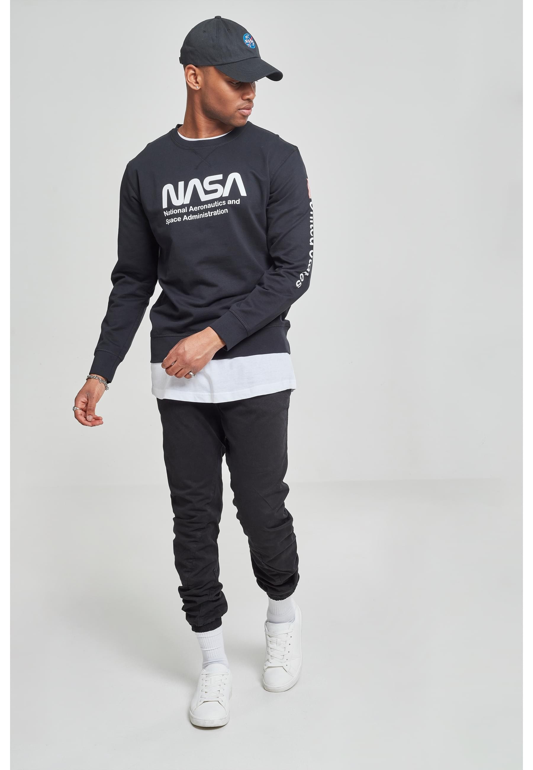 MisterTee Rundhalspullover »MisterTee Herren NASA US Crewneck«, (1 tlg.)