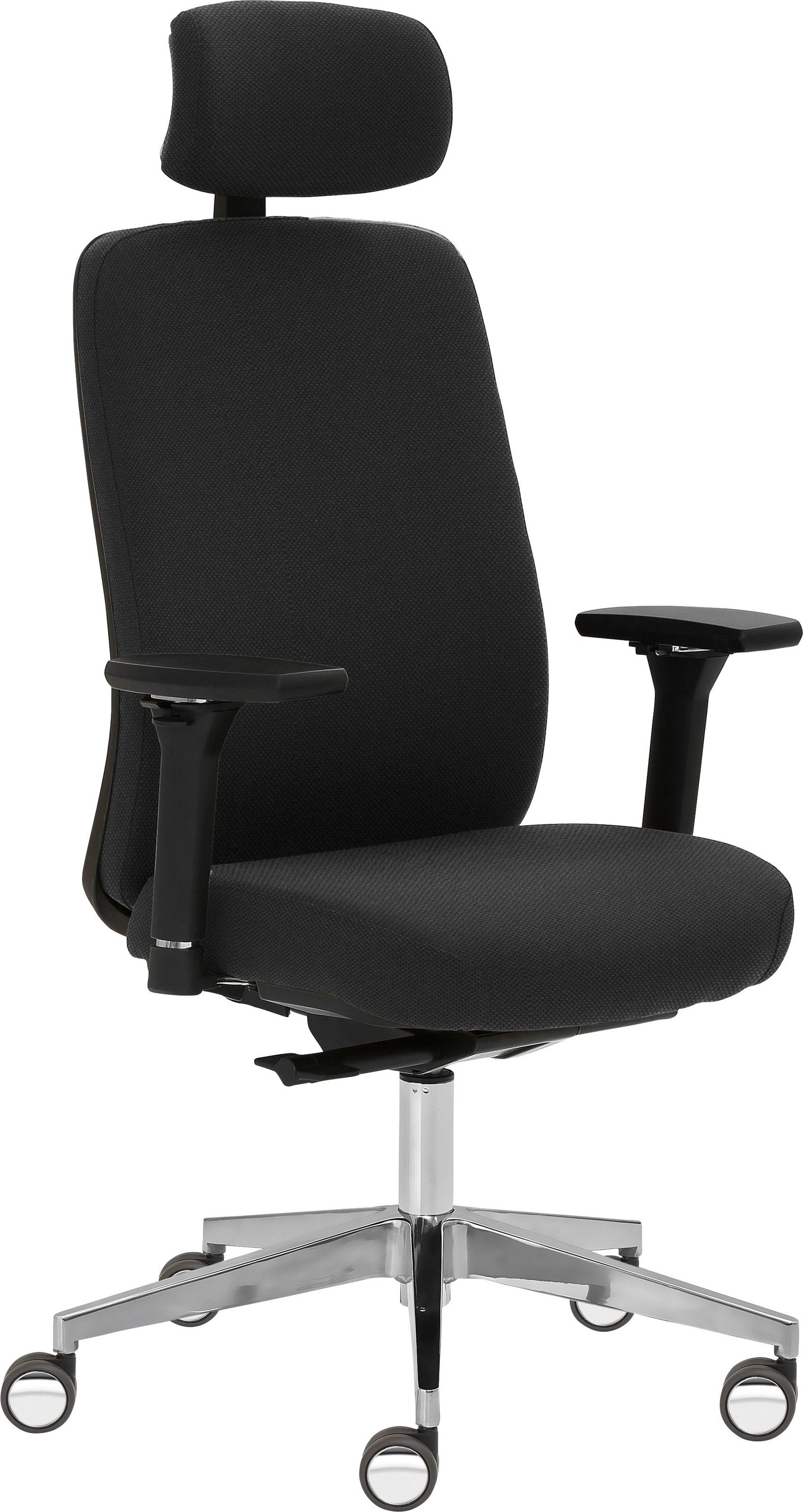 Mayer Sitzmöbel Drehstuhl »2229«, Struktur (recyceltes Polyester), 4D Armlehnen, Kopfstütze, Sitztiefenverstellung, Hartbodenrollen