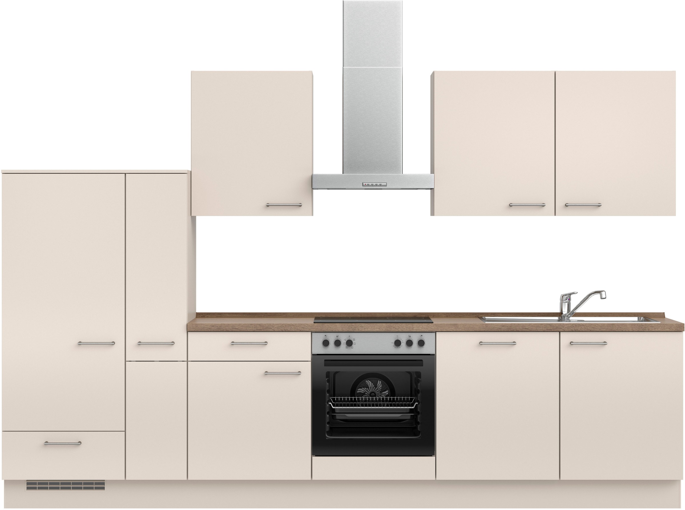 nobilia Küchenzeile ""Laser I", Ausrichtung wählbar, Breite 330 cm" vormont günstig online kaufen