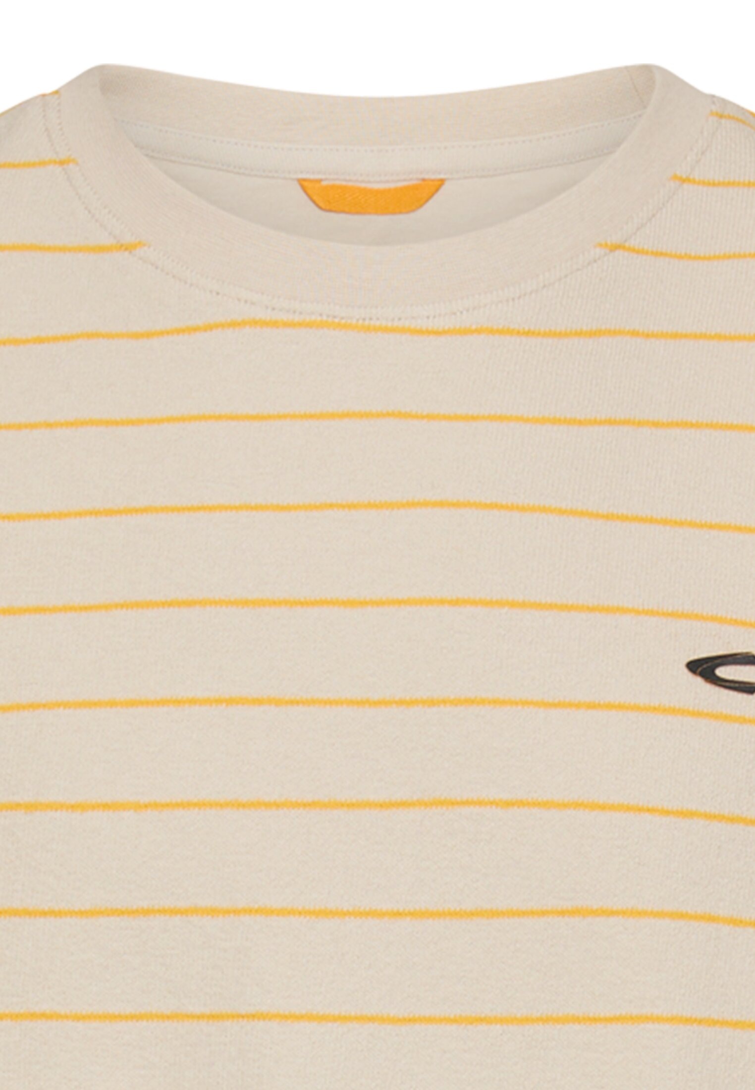 camel active Kurzarmshirt in Steifen-Optik und mit Rundhals