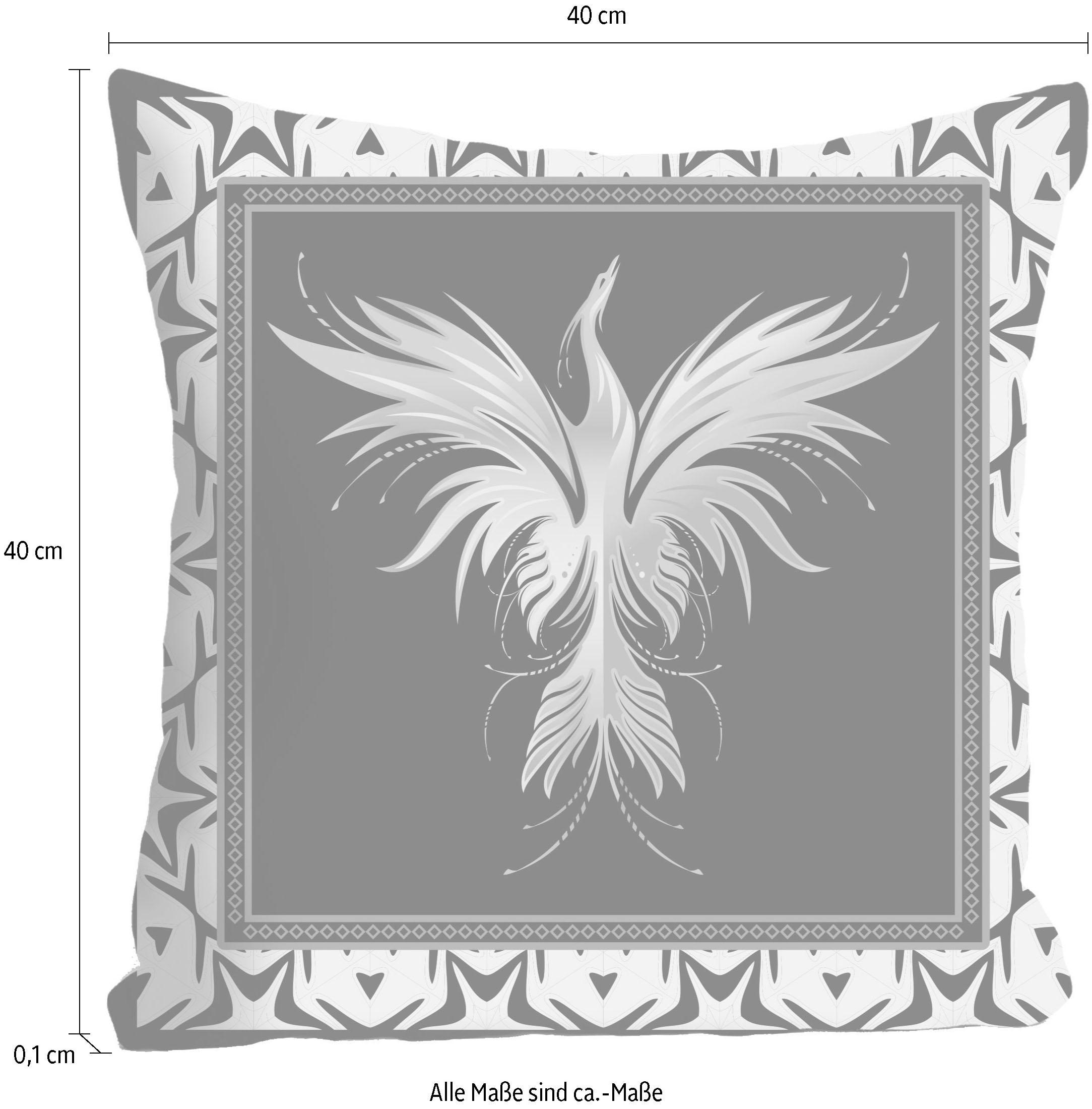 queence Dekokissen »»Phoenix«,«, Kissenhülle ohne Füllung, 1 Stück