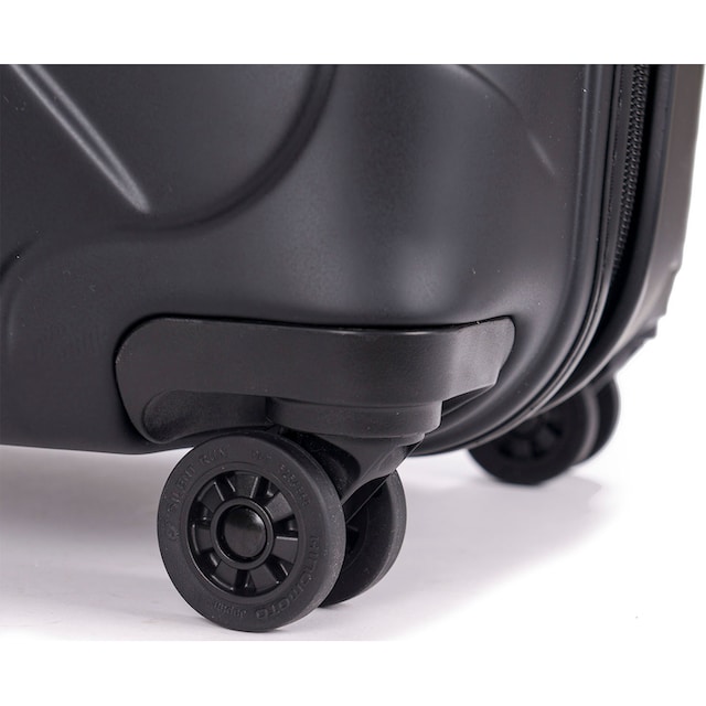 Stratic Hartschalen-Trolley »Leather&More L, matt black«, 4 Rollen, mit  NFC-Chip | BAUR