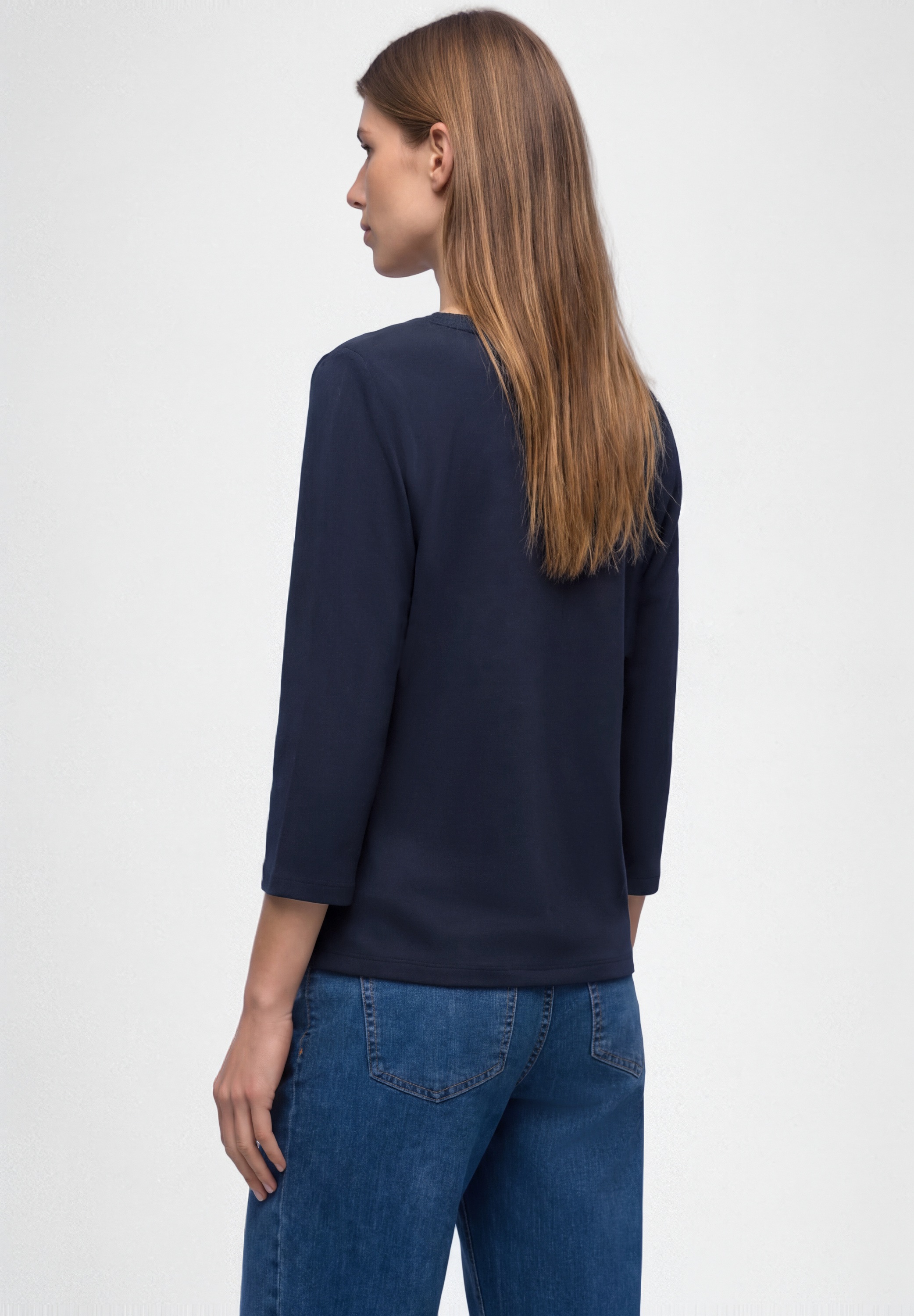 STREET ONE 3/4-Arm-Shirt mit Strukturmix günstig online kaufen