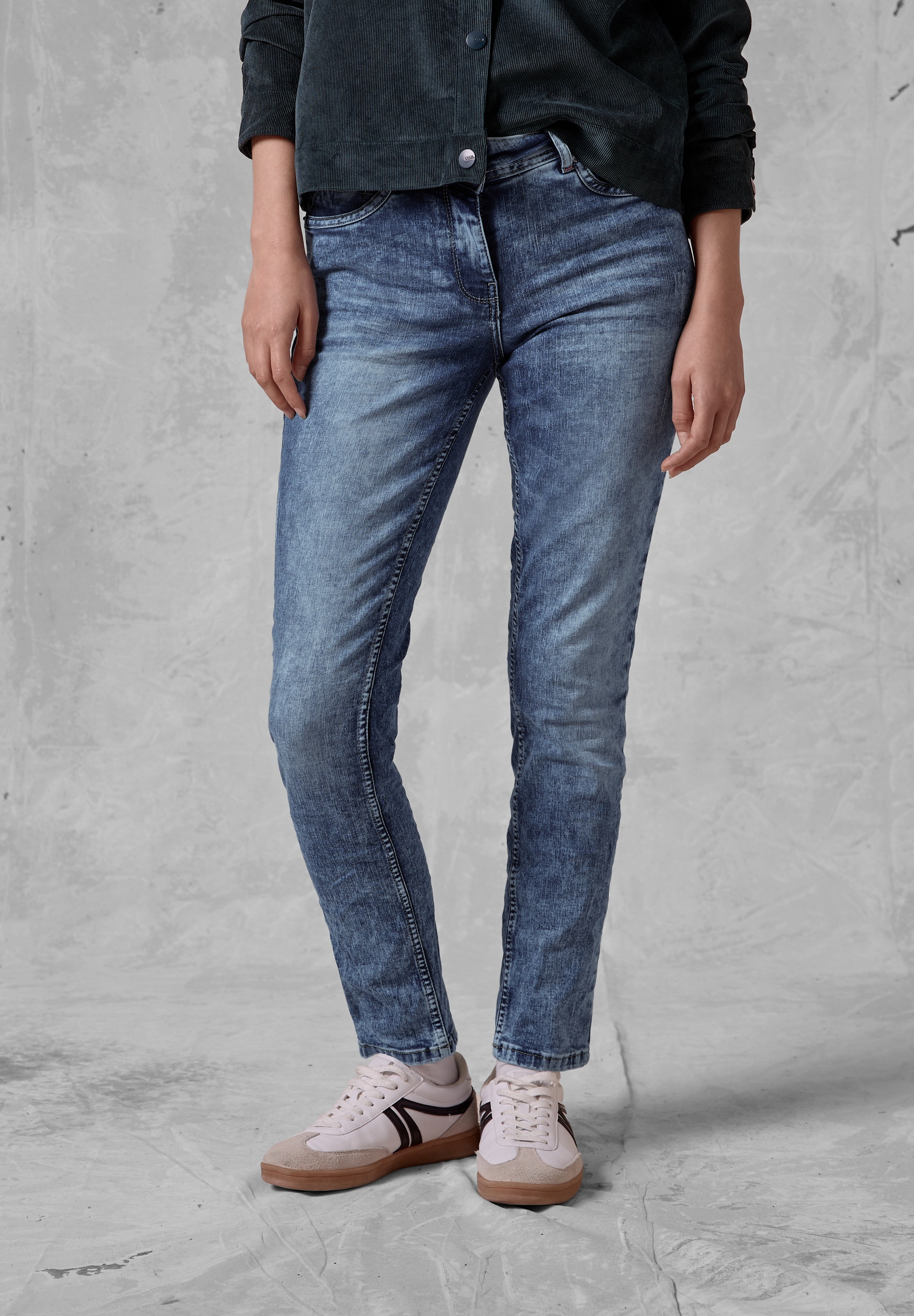 Cecil Slim-fit-Jeans, Middle Waist günstig online kaufen