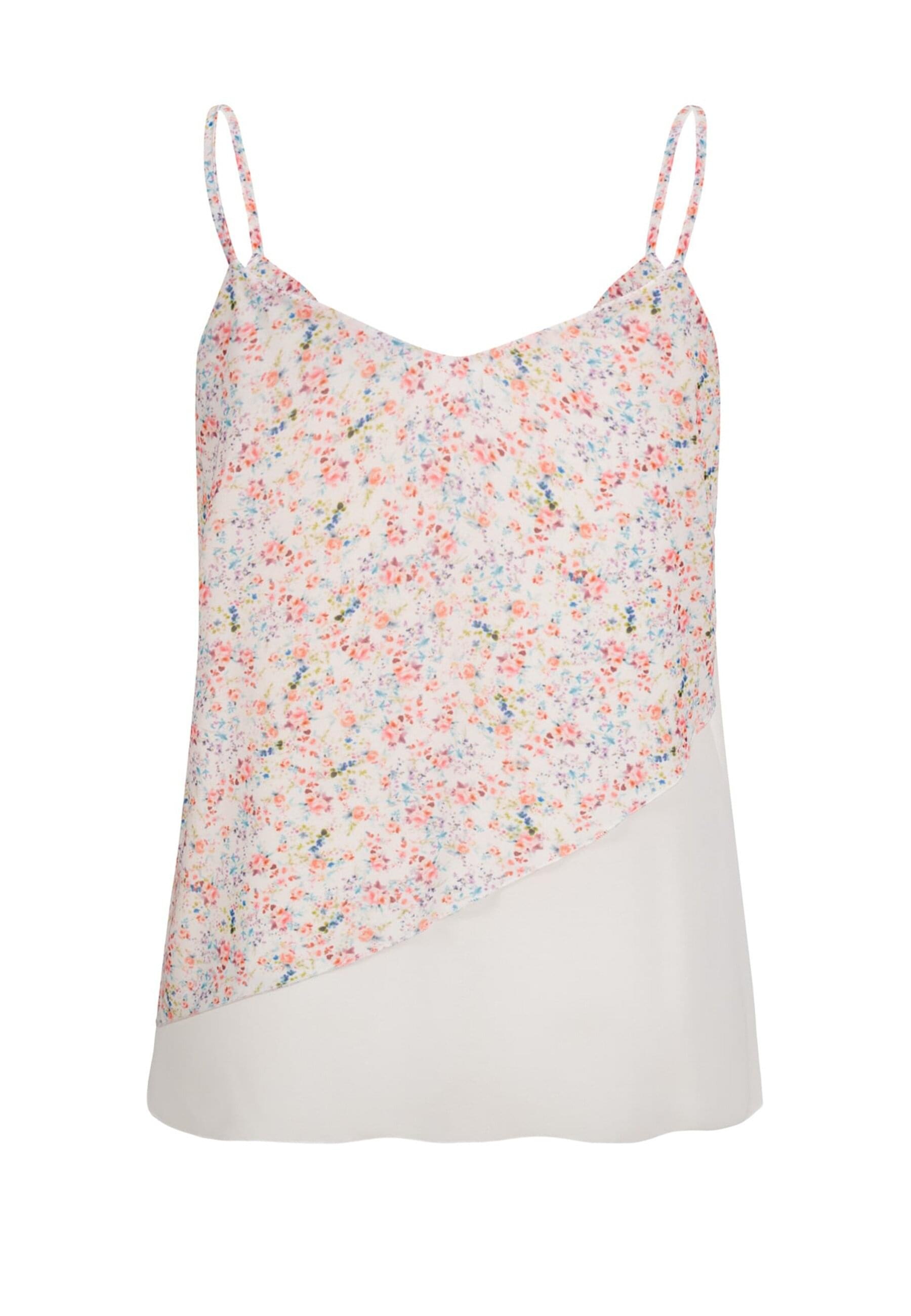 CLOUD 5IVE Muskelshirt »CLOUD 5IVE Chiffon Top 2-lagig V-Neck Blumen Print« 1 Stk. tlg.