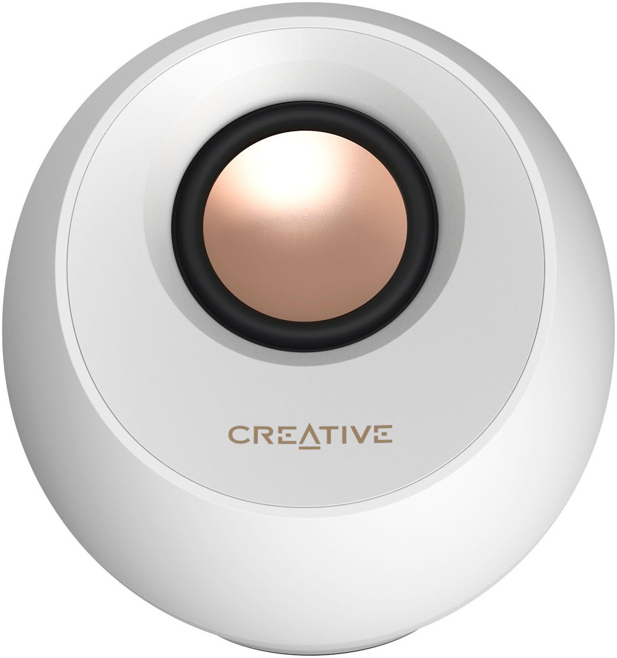 Creative PC-Lautsprecher »Pebble Pro, 2.0, Bluetooth 5.3, USB Audio, RGB, weiss«, 3,5-mm-AUX-Eingang