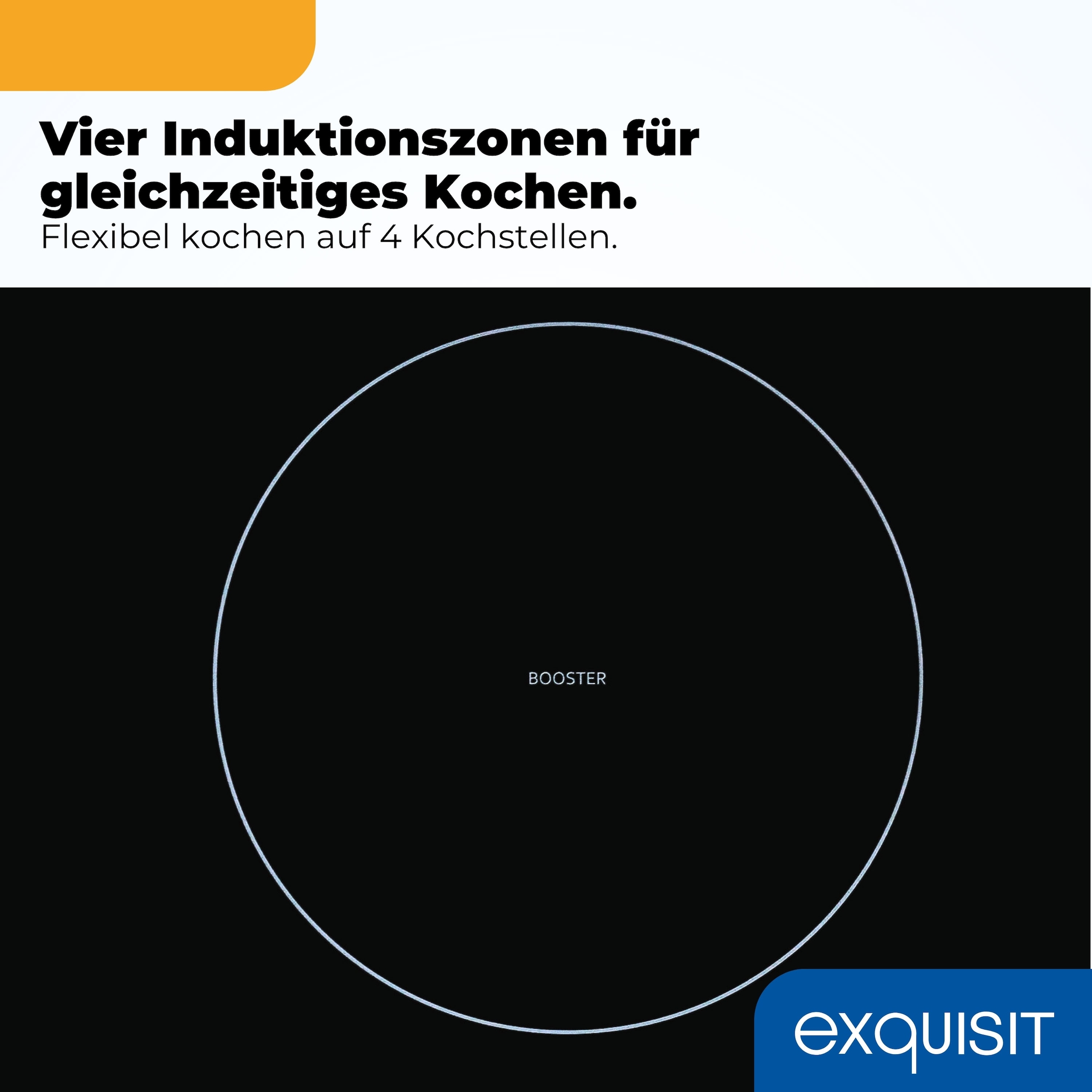 exquisit Induktions-Kochfeld »EKI600-B-490« Brücken-, Stop&Go- und Warmhaltefunktion für flexibles Kochen