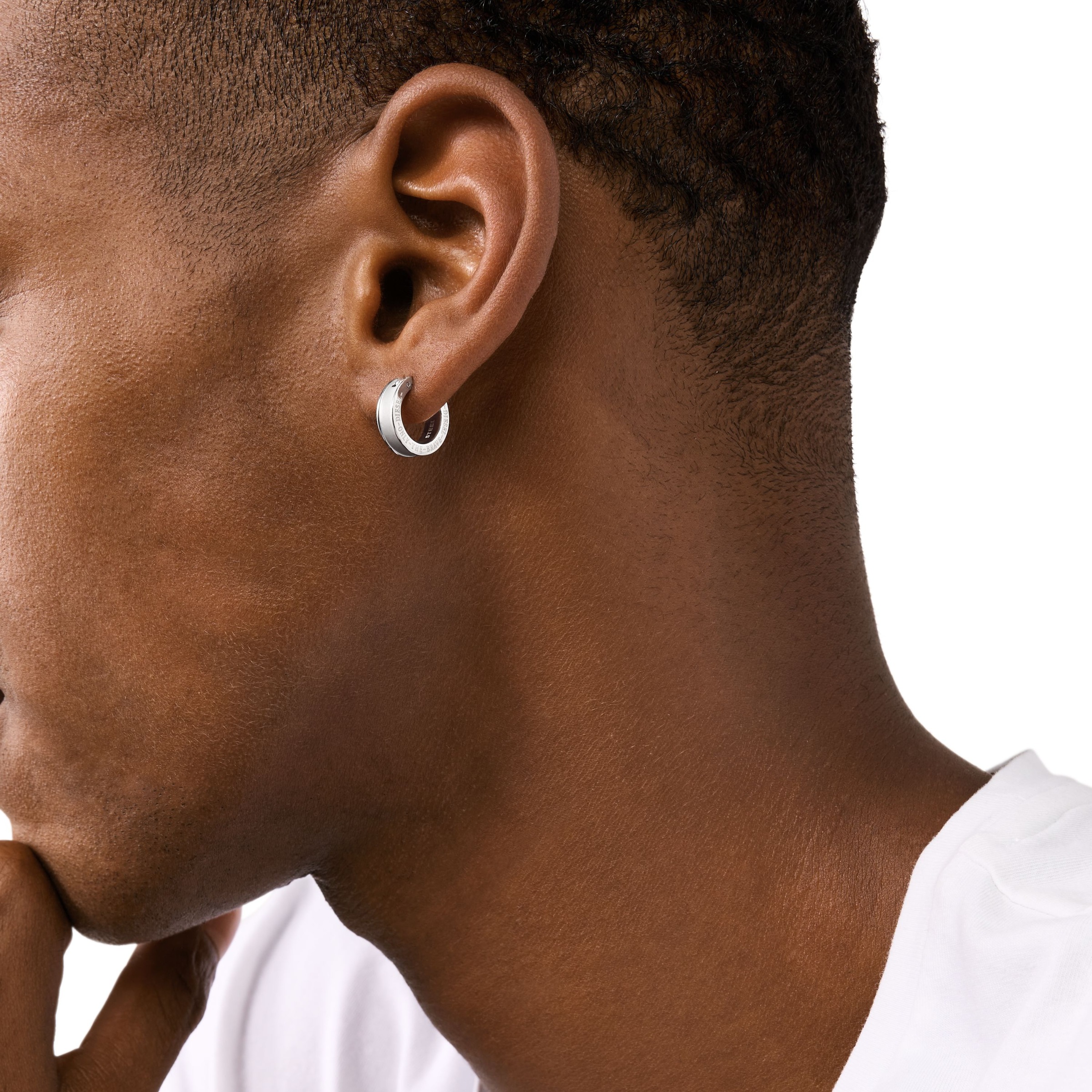Diesel Single-Creole »Schmuck Geschenk Edelstahl Ohrringe EARRING«