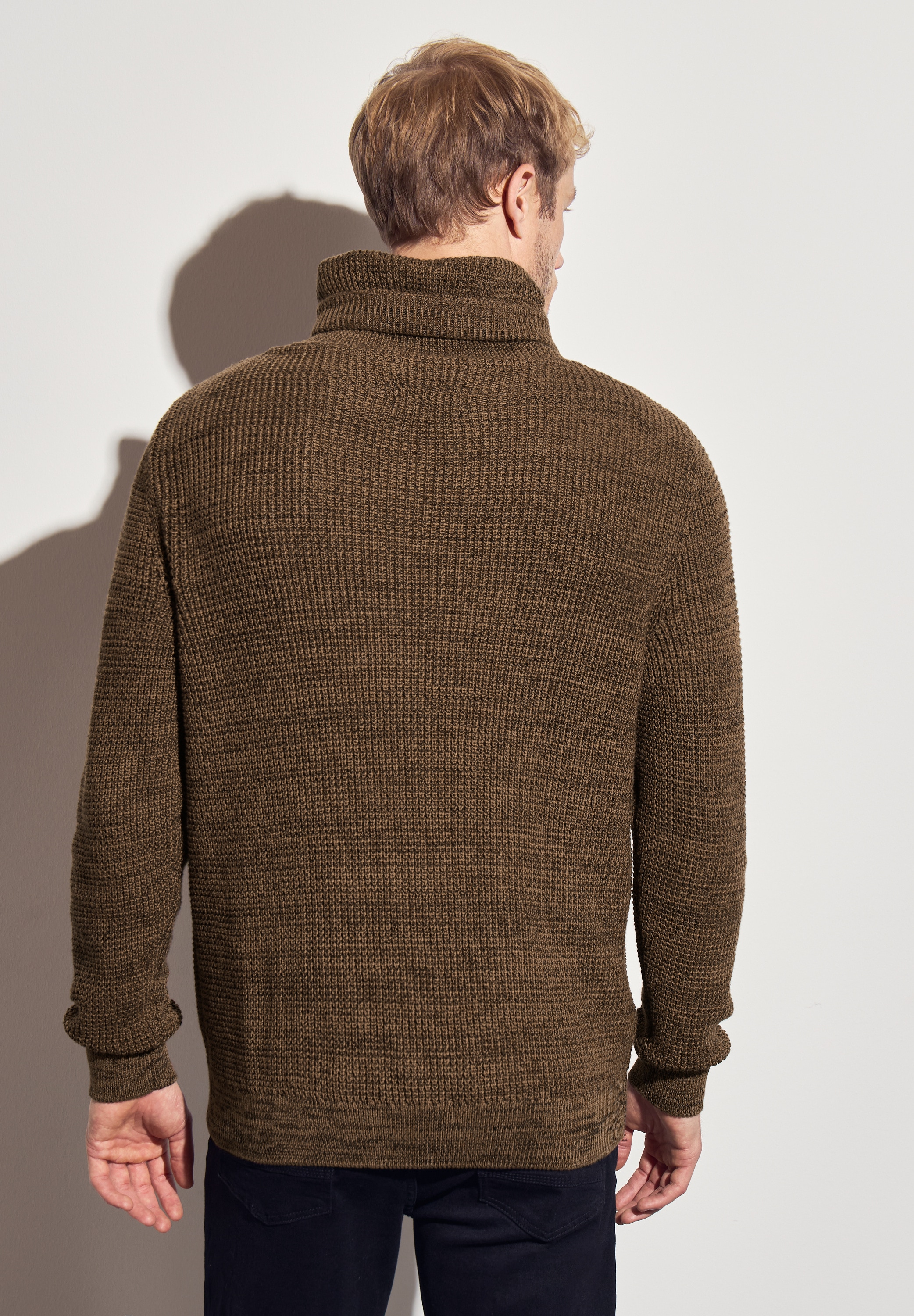 STREET ONE MEN Strickpullover, aus reiner Baumwolle günstig online kaufen