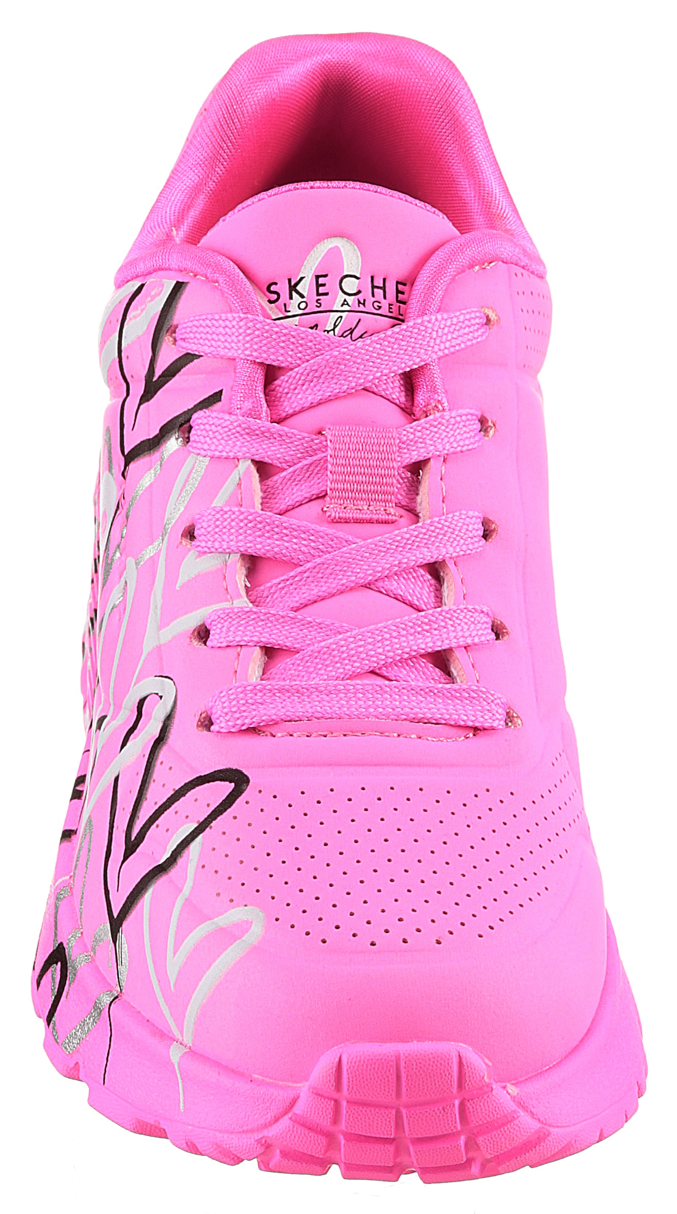 Skechers Sneaker »UNO LITE-METALLIC LOVE«, Keil,-Schnürschuh, Skech-Air Funktion, Größenschablone zum Download