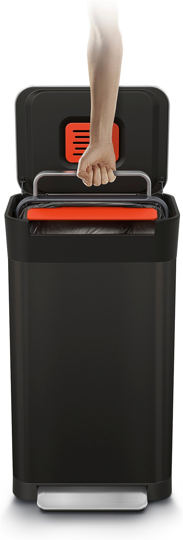 Joseph Joseph Mülleimer »Titan 30l-Müllpresse« patentiertes, hygienisches System zur Komprimierung von Abfall