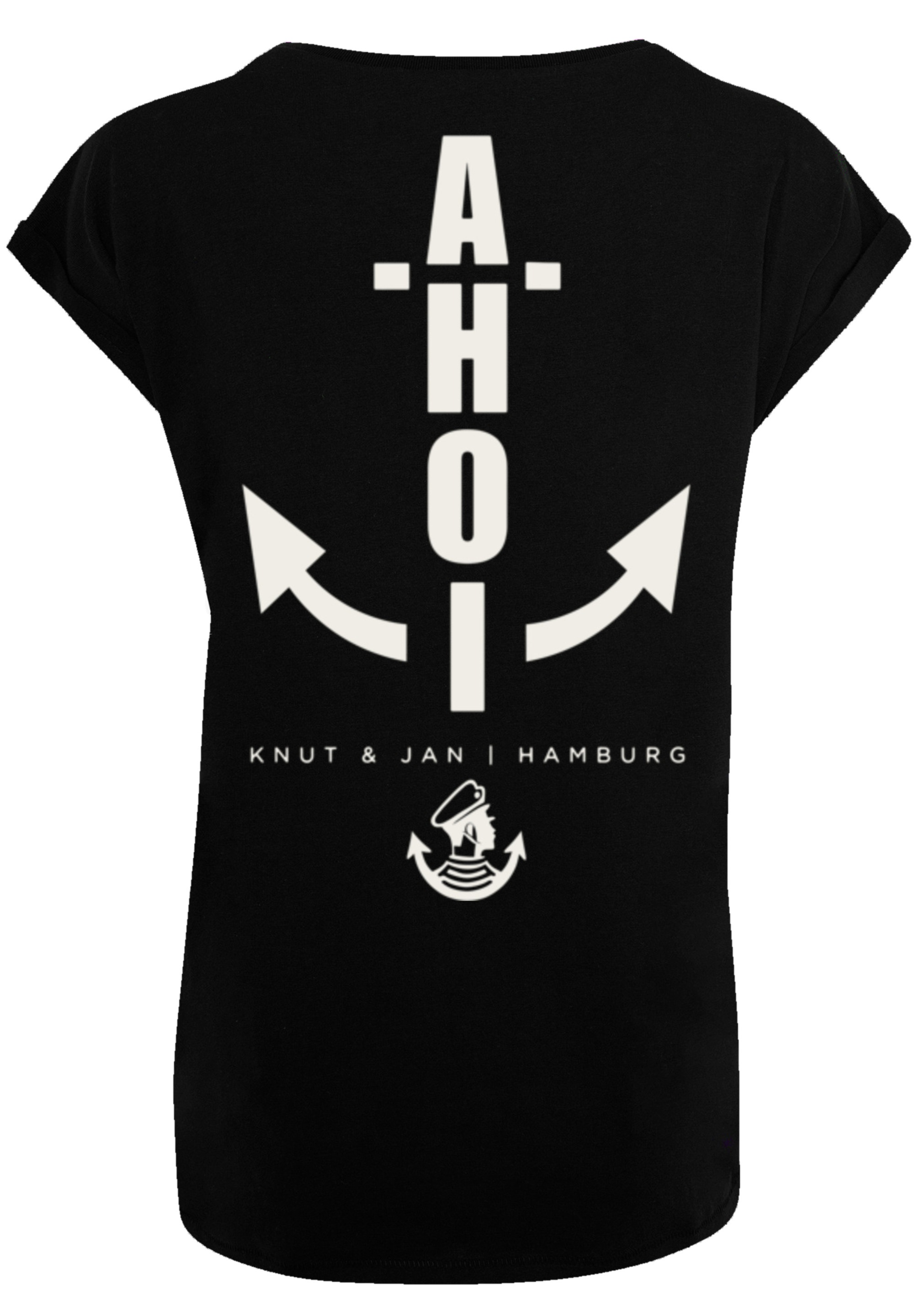 F4NT4STIC T-Shirt »Ahoi Anker Knut & Jan Hamburg«, Print