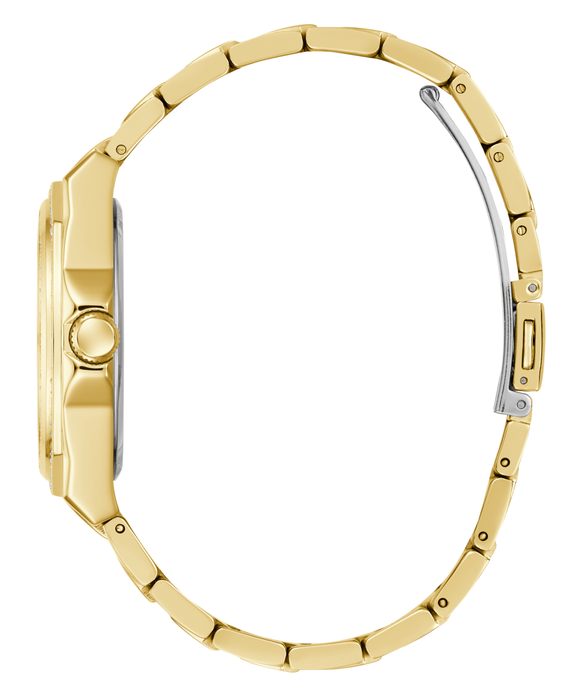 Guess Multifunktionsuhr »RITZY« Quarzuhr, Armbanduhr, Damenuhr, Edelstahlarmband, Datum