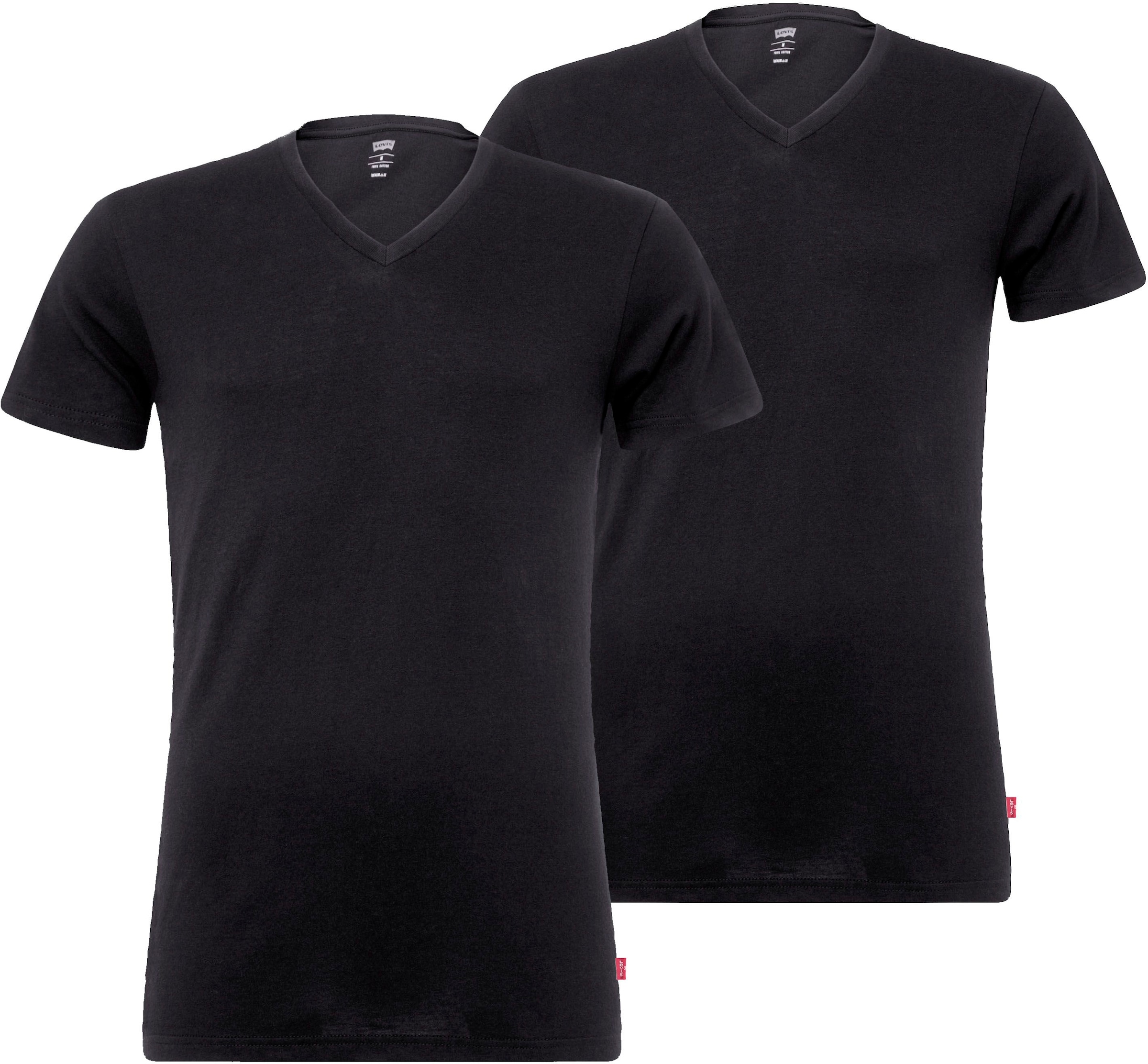 Levi's 2-er Set T-Shirt V-Ausschnitt Schwarz günstig online kaufen
