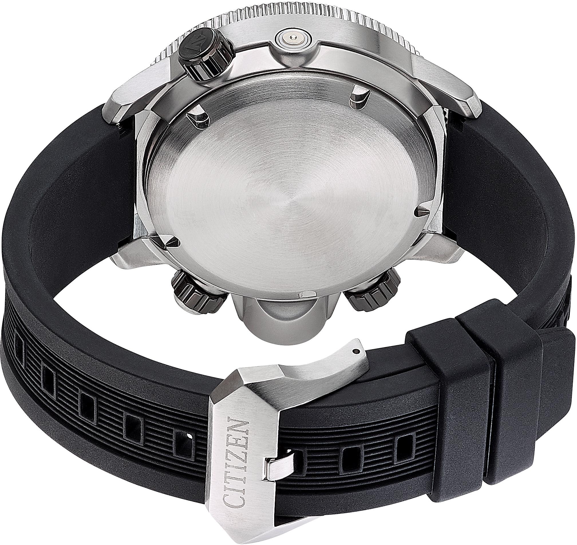 Citizen Taucheruhr »Promaster Eco-Drive Aqualand 200m«, (Set, 2 tlg., mit Verlängerungsband), Armbanduhr, Herrenuhr, Solar, bis 20 bar wasserdicht, Datum