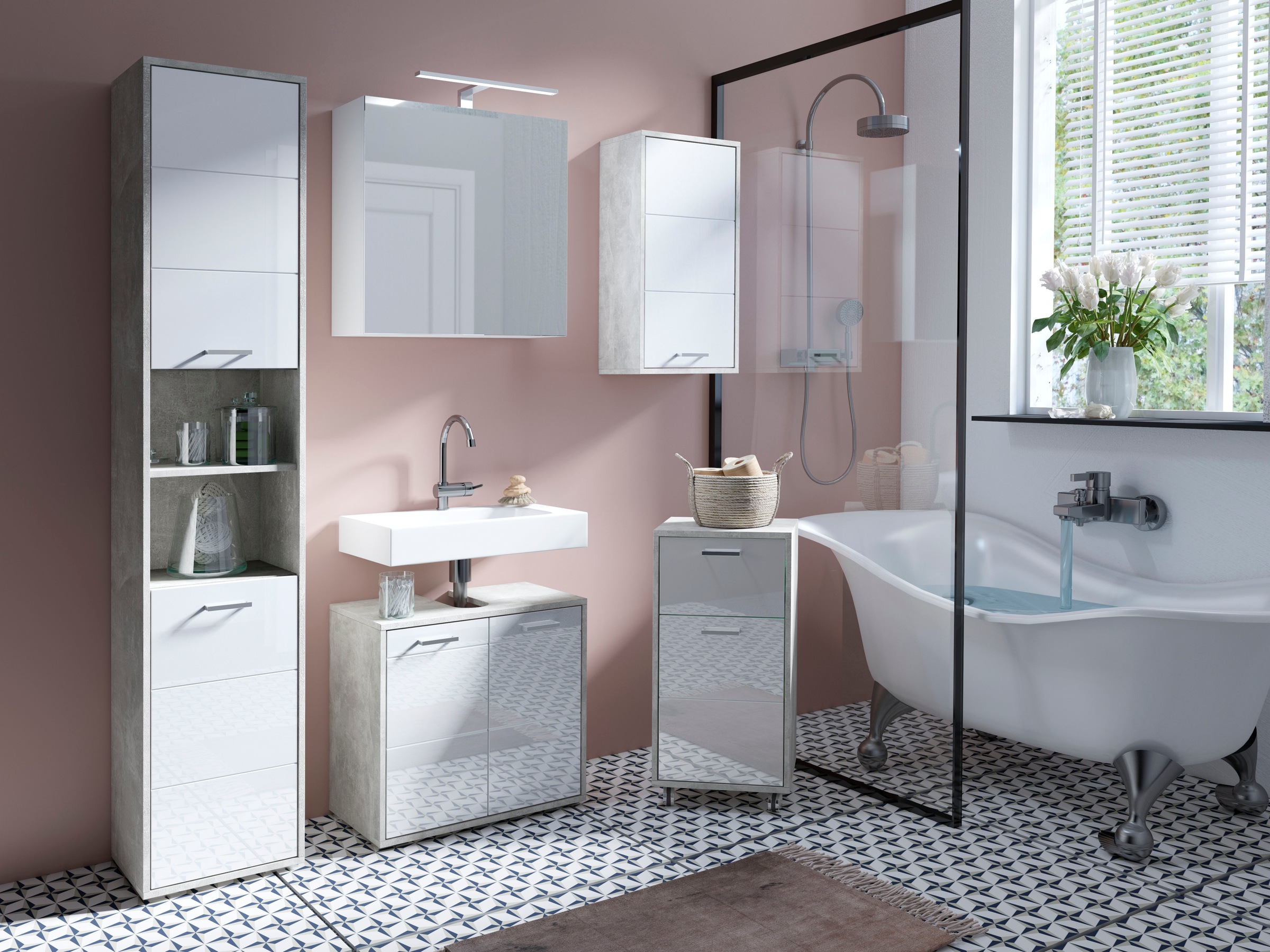 byLIVING Spiegelschrank "Serie Spree, in vielen Breiten erhältlich" Breite günstig online kaufen