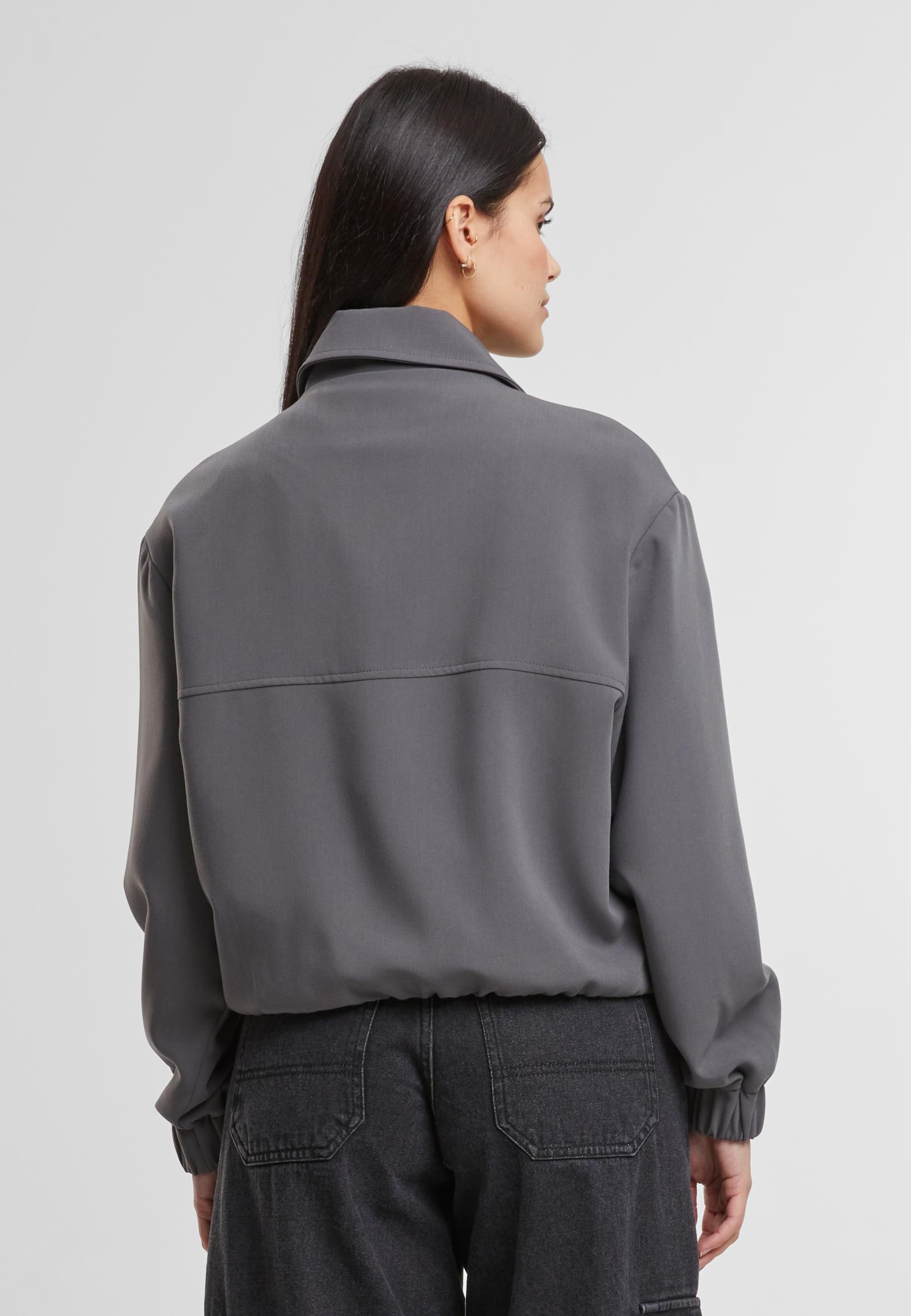 URBAN CLASSICS Allwetterjacke »Urban Classics Ladies Short Blouson«, (1 St.), ohne Kapuze