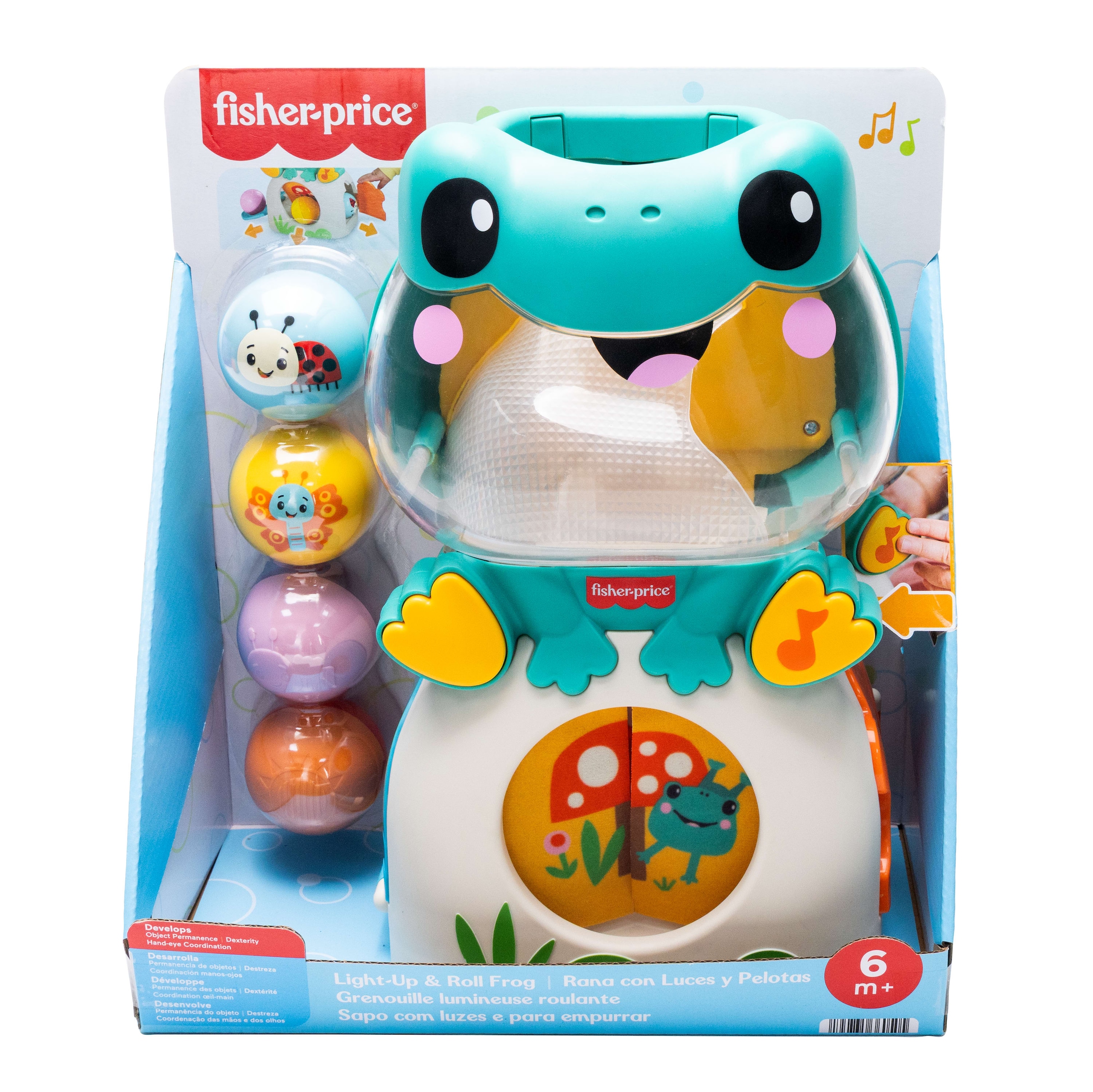 Fisher-Price® Lernspielzeug »Leuchtender und rollender Frosch« mit Musik, Lichtern und Geräuschen