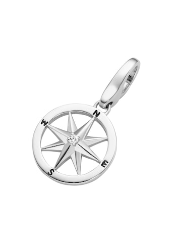 GIORGIO MARTELLO MILANO Charm-Einhänger »Kompass su Zirkonia S...