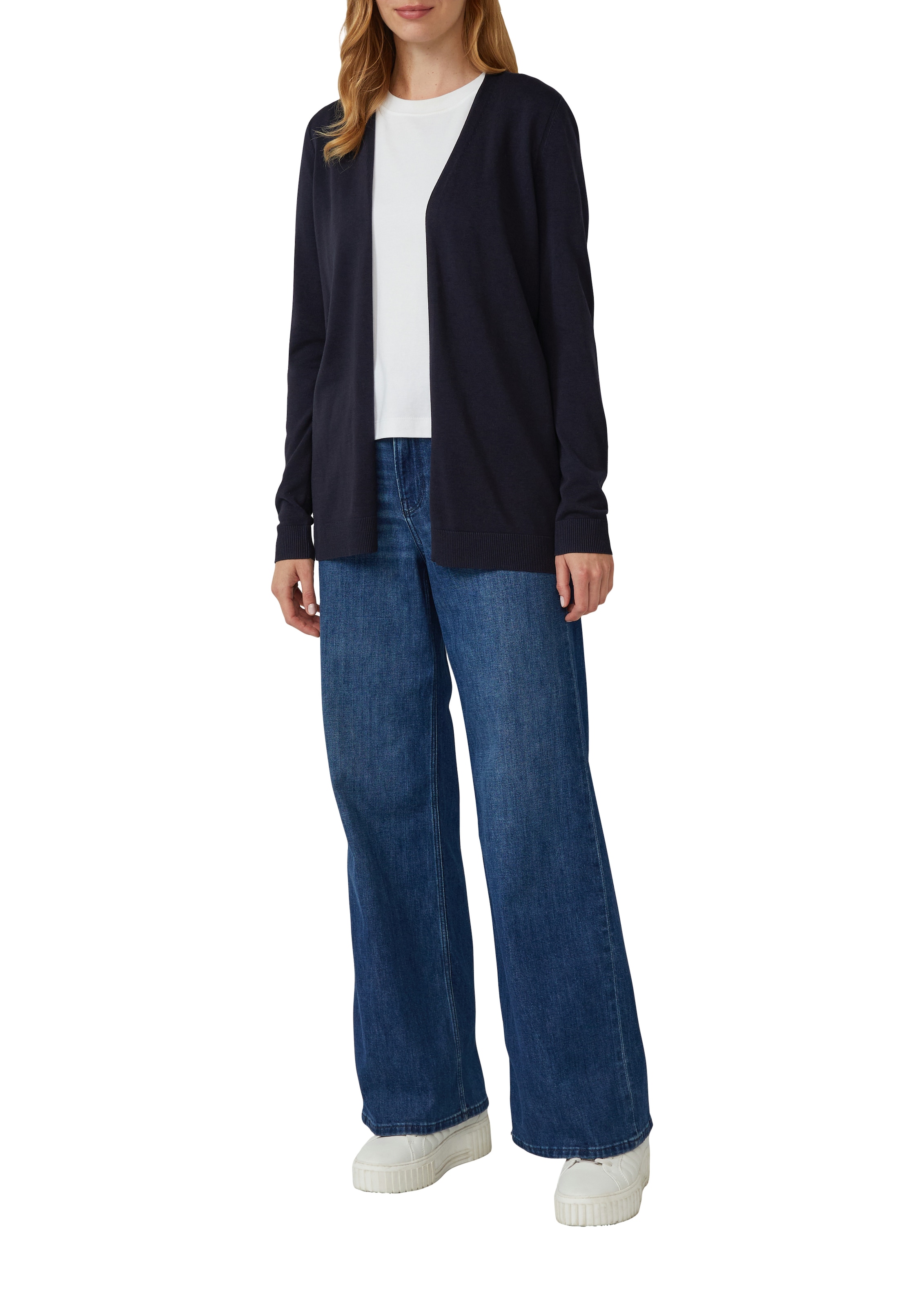 s.Oliver Strickjacke Feinstrick ohne Verschluss