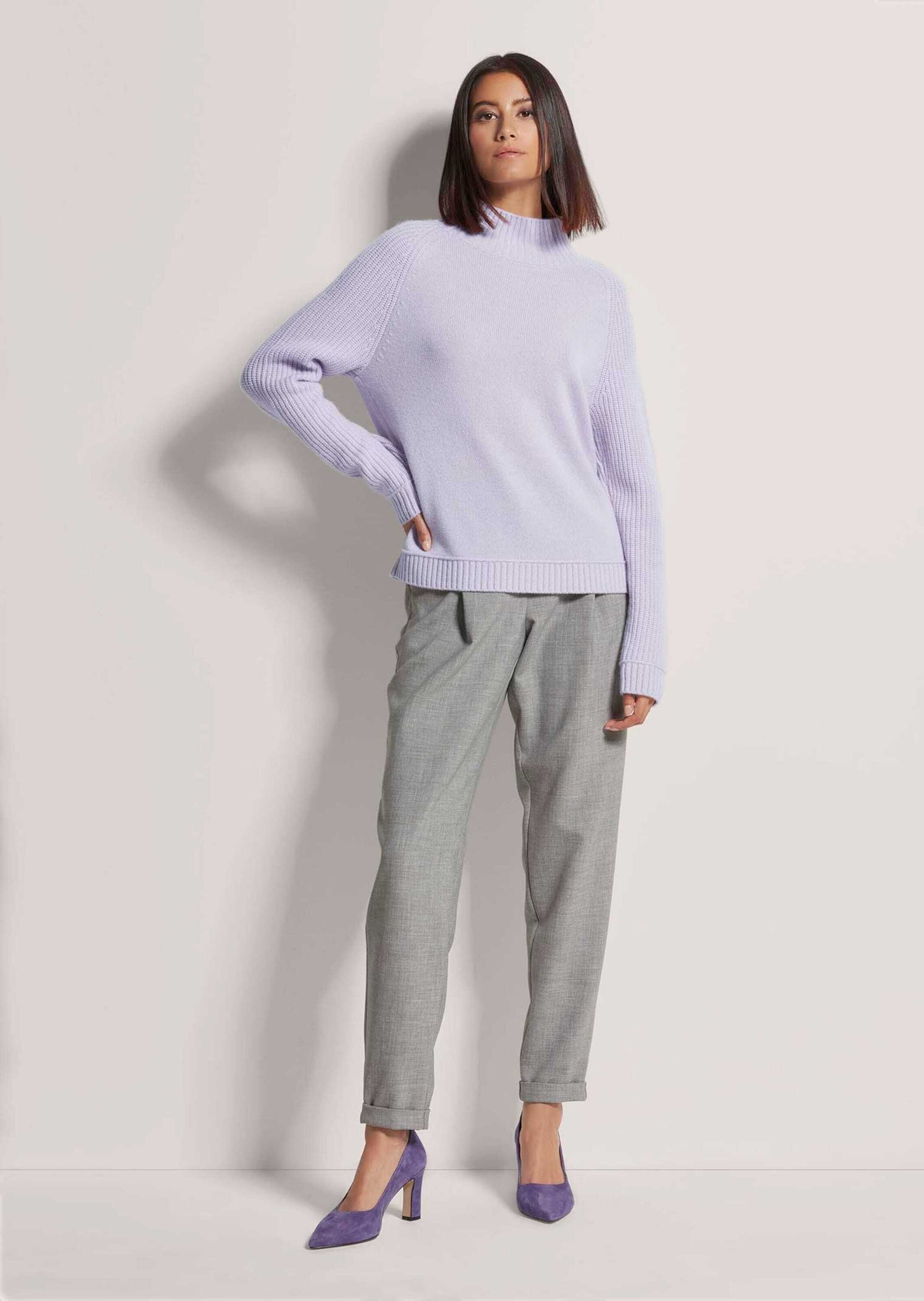 Thumbnail - MADELEINE Longpullover "Kaschmirpullover Lässiger Wollpullover mit Stehkragen"