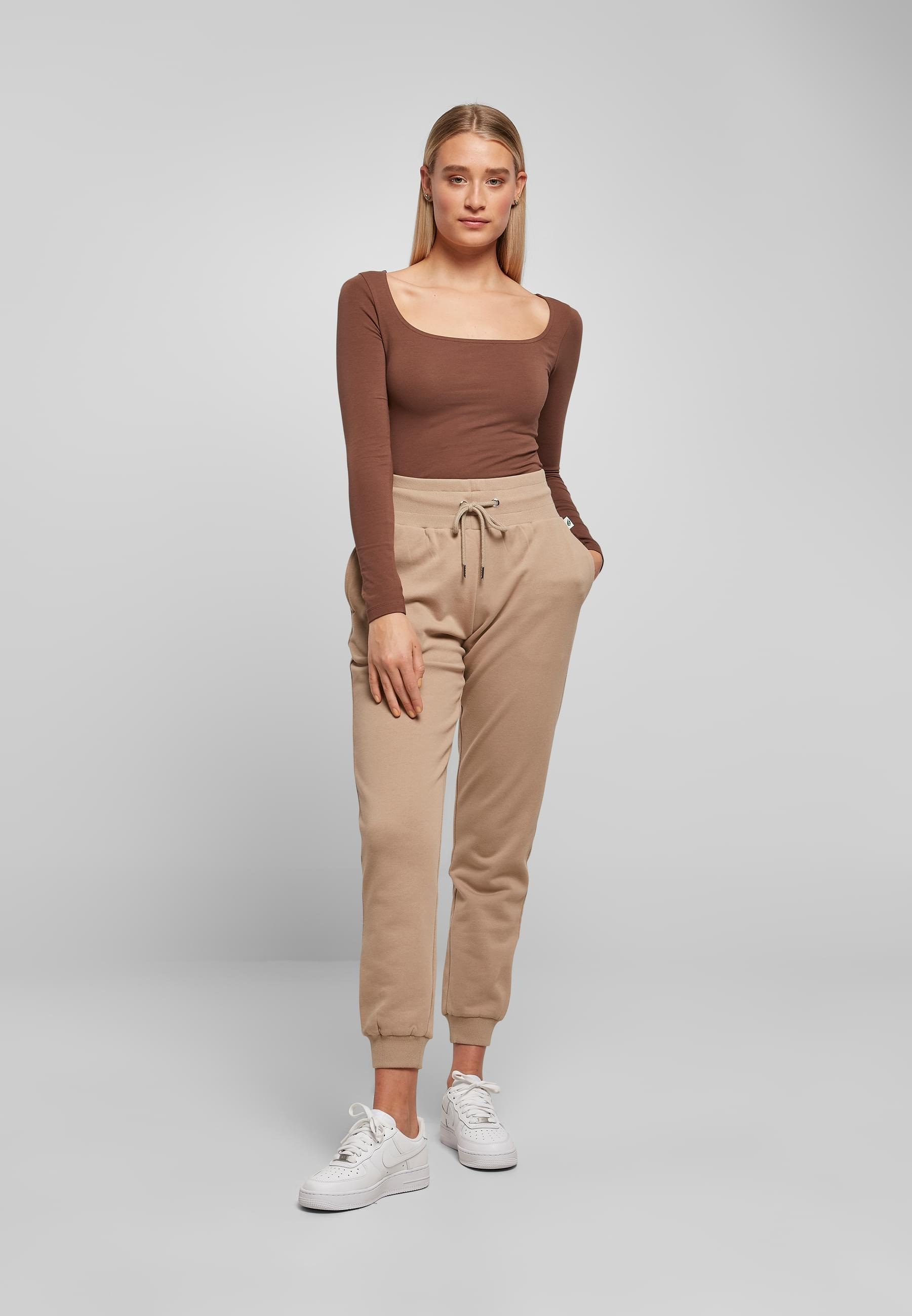URBAN CLASSICS Langarmshirt »Urban Classics Damen Ladies Organic Longsleeve Body«, (1 tlg.)
