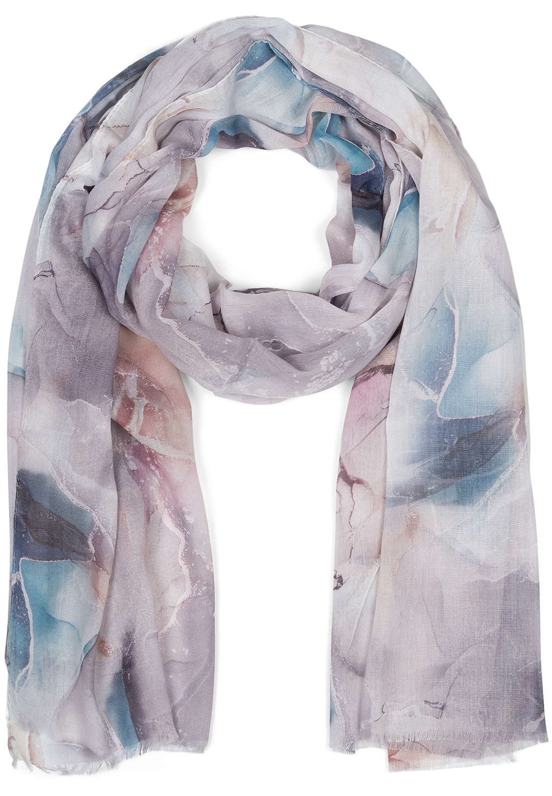 styleBREAKER Schal »Schal mit Marmor Muster« 1 Stk.