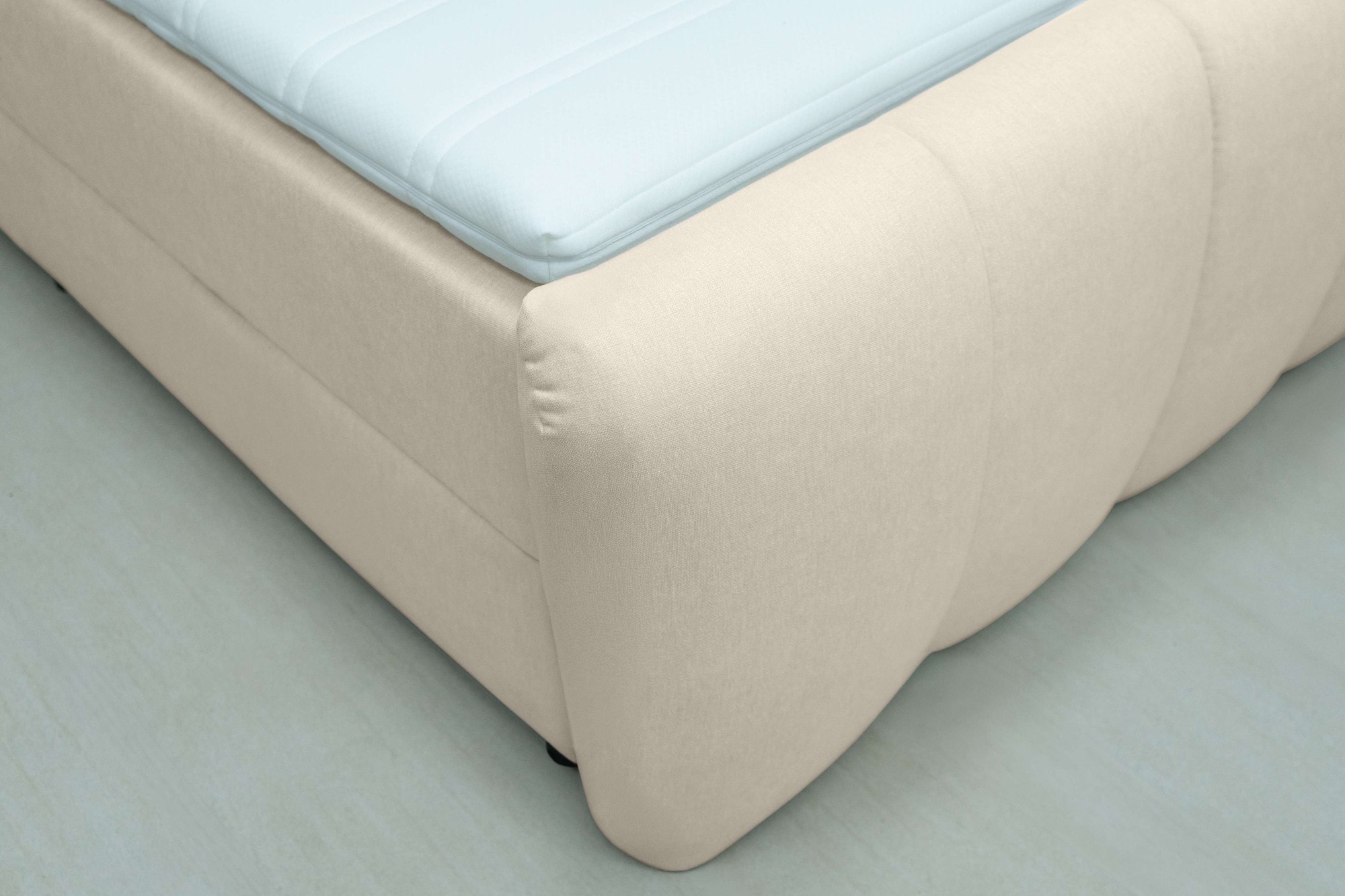 OTTO home Boxbett »DORA, Doppelbett inkl. Bettkasten, Federkernbett, Breiten: 160, 180 cm« Boxbett: 5-Z-Taschenfederkern im Unterbau, Härtegrad 3, inkl. Topper