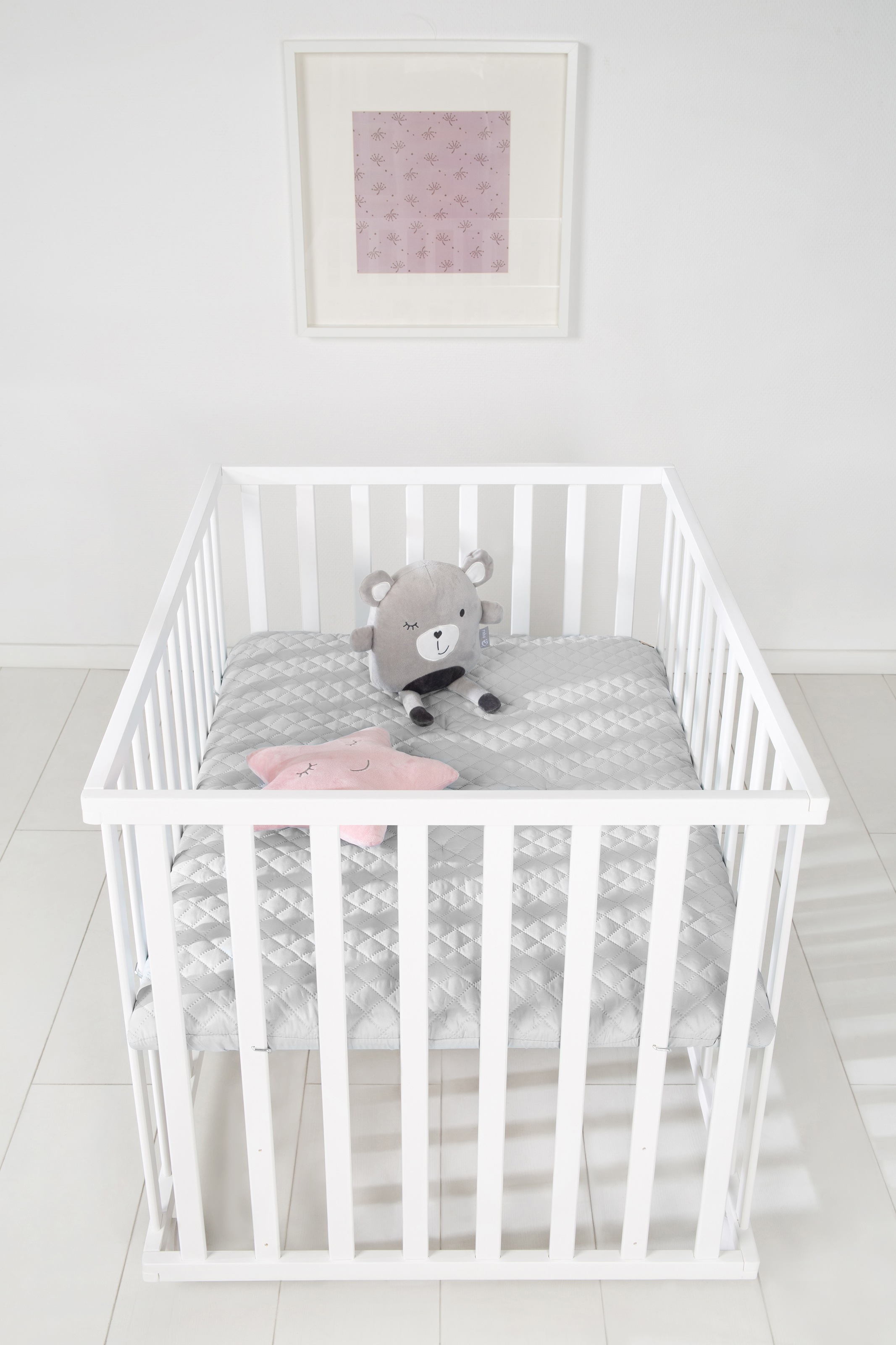 roba Laufgitter "Style weiß, 75x100 cm" bis 15 kg mit Laufgittereinlage sil günstig online kaufen