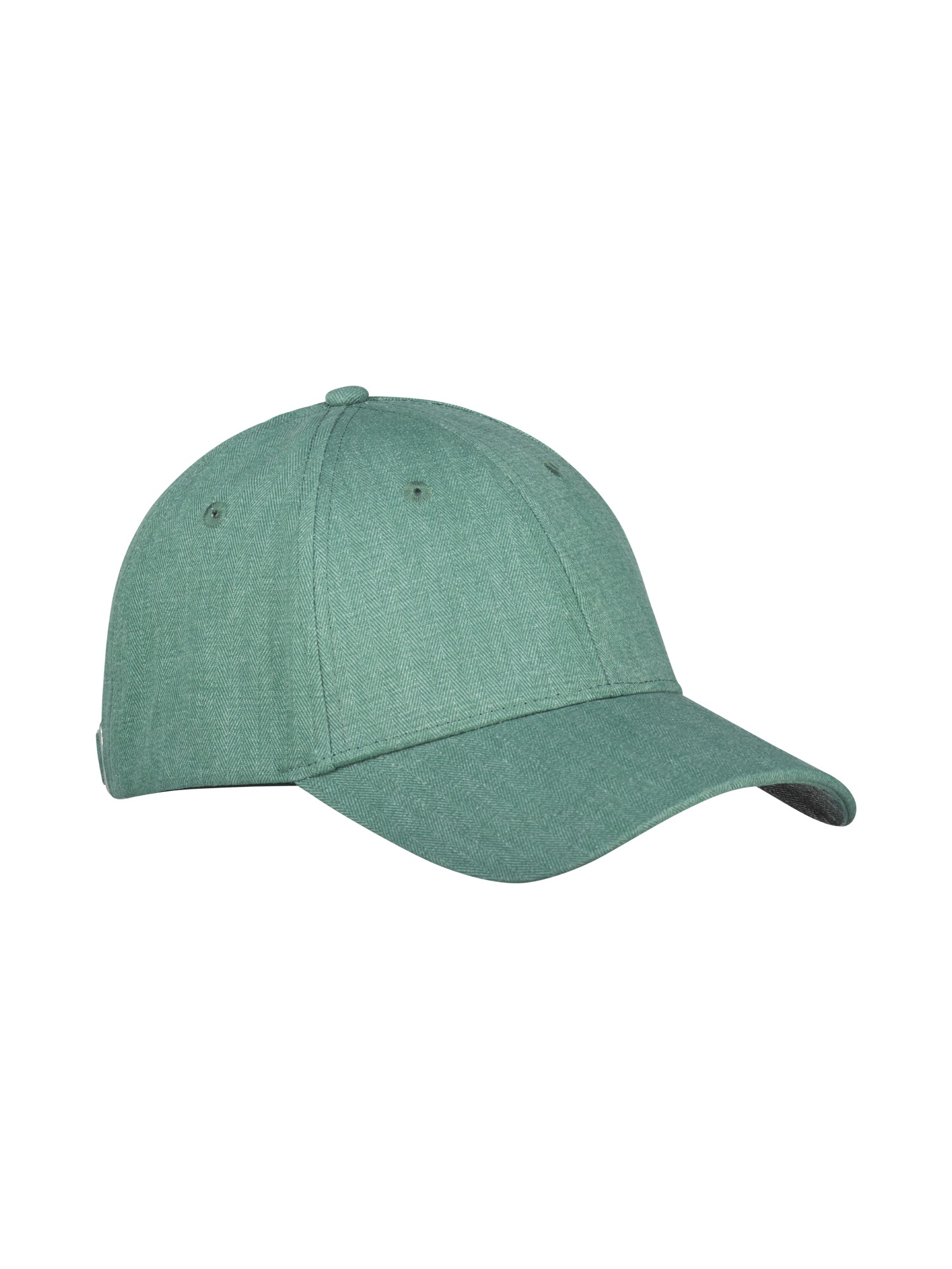 Baseball Cap LERROS "Basecap in Fischgrätstruktur, unifarben", Herren, Gr. Normalgrößen, soft teal, 100% Baumwolle, Caps 5
