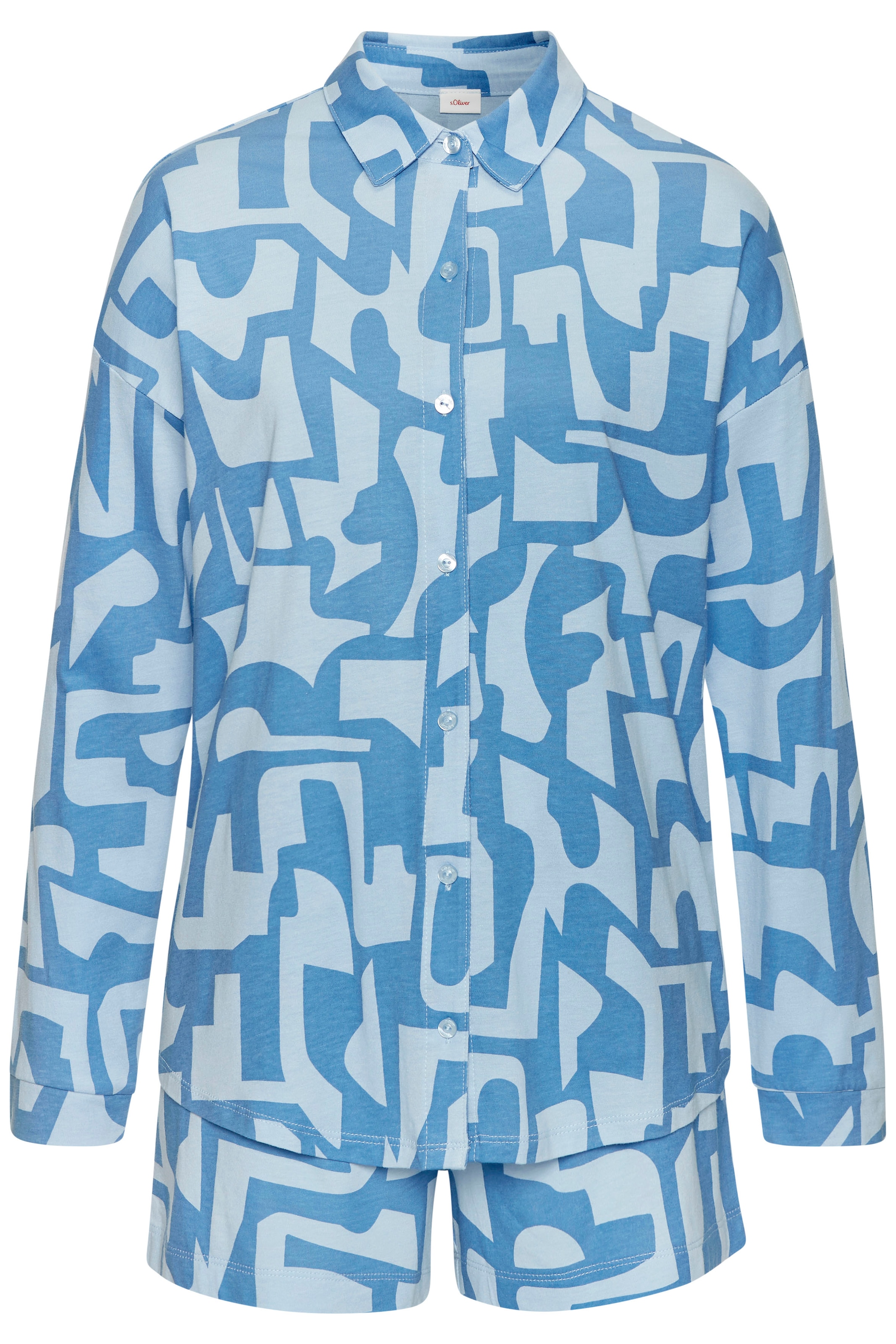 s.Oliver Shorty 2 Stk. tlg., mit grafischem Print günstig online kaufen