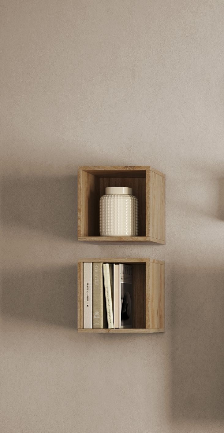 Home affaire Wandregal "Infinity" Set, 2 kleine Würfelregale, 2 Stk. tlg. W günstig online kaufen