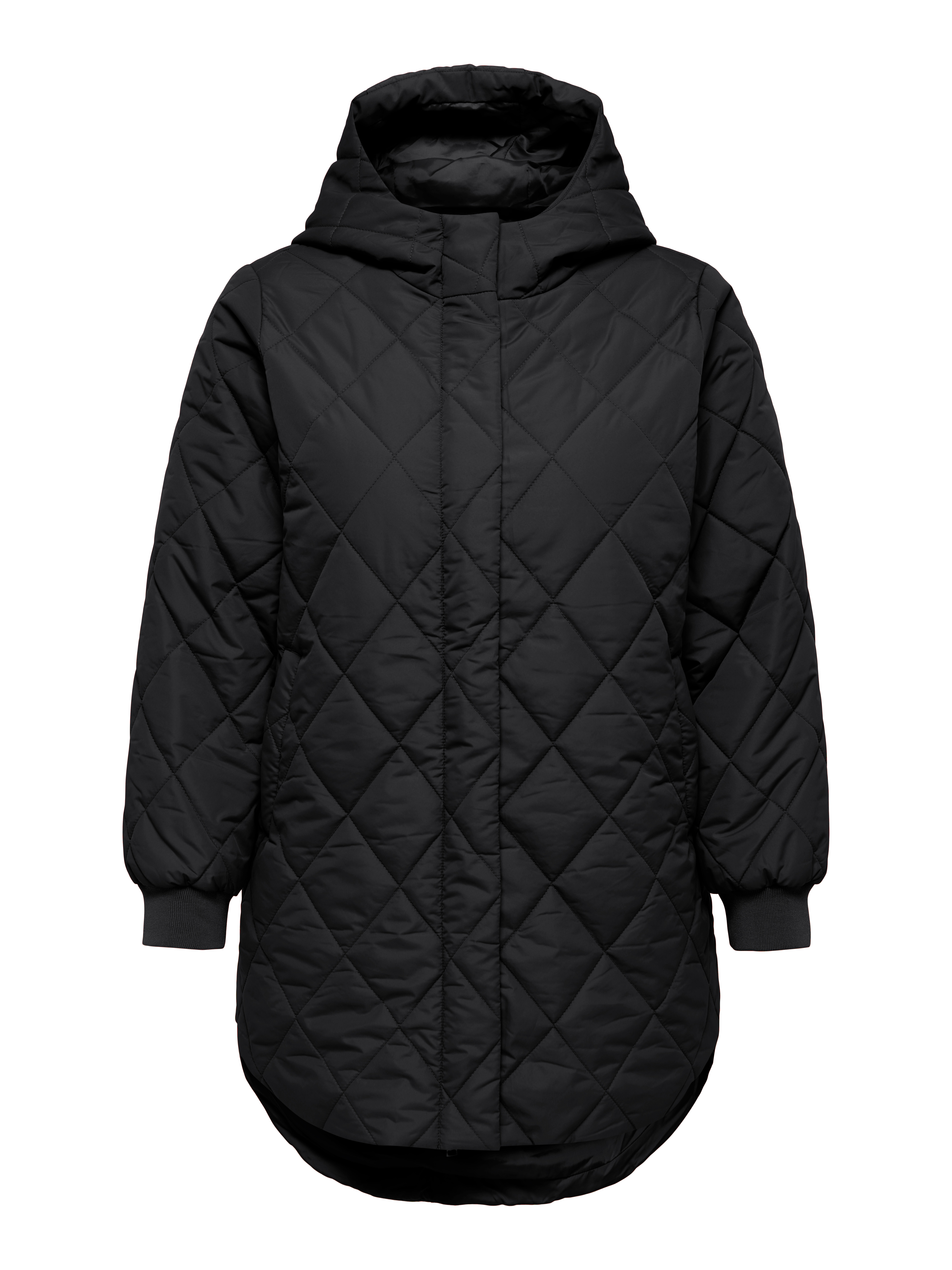 Only Carmakoma Steppmantel "Carjuliet Quiltd Hood Zip Coat Otw Noos" Kunstfaser