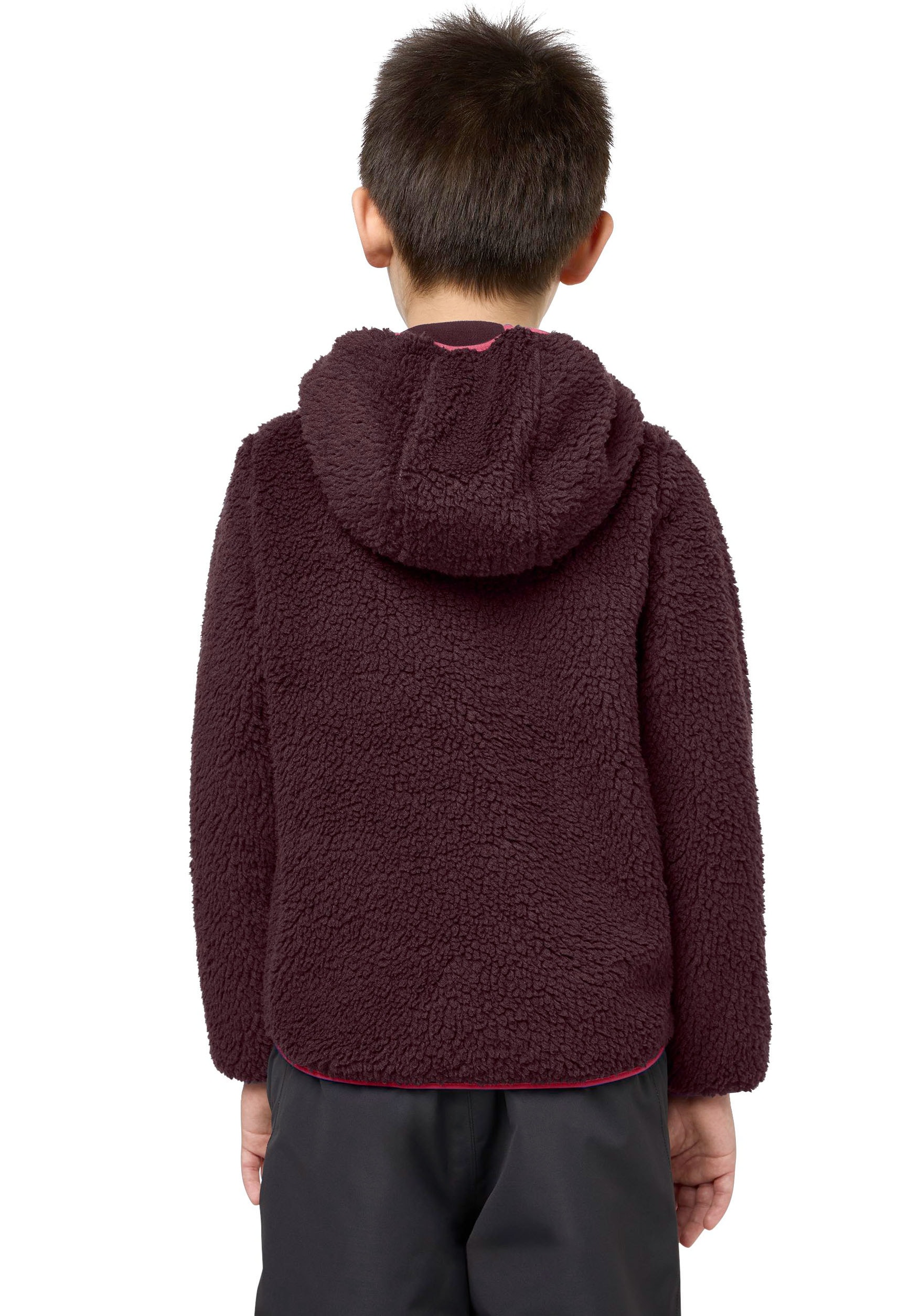 Jack Wolfskin Fleecejacke »ICE CURL HOOD JACKET für Kinder«, mit Kapuze