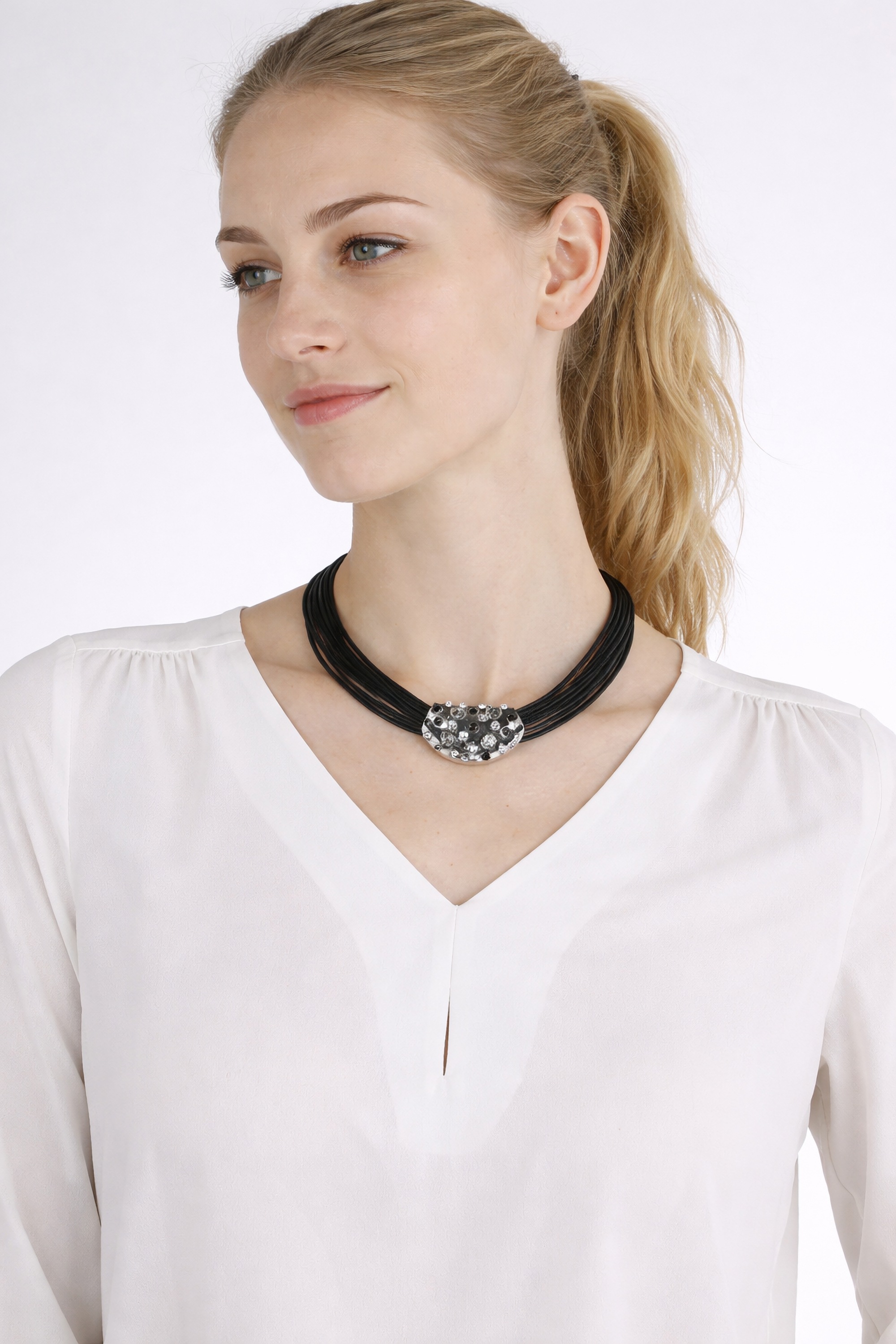 COLLEZIONE ALESSANDRO Kette mit Anhänger "Valencia" mit Glassteinen günstig online kaufen