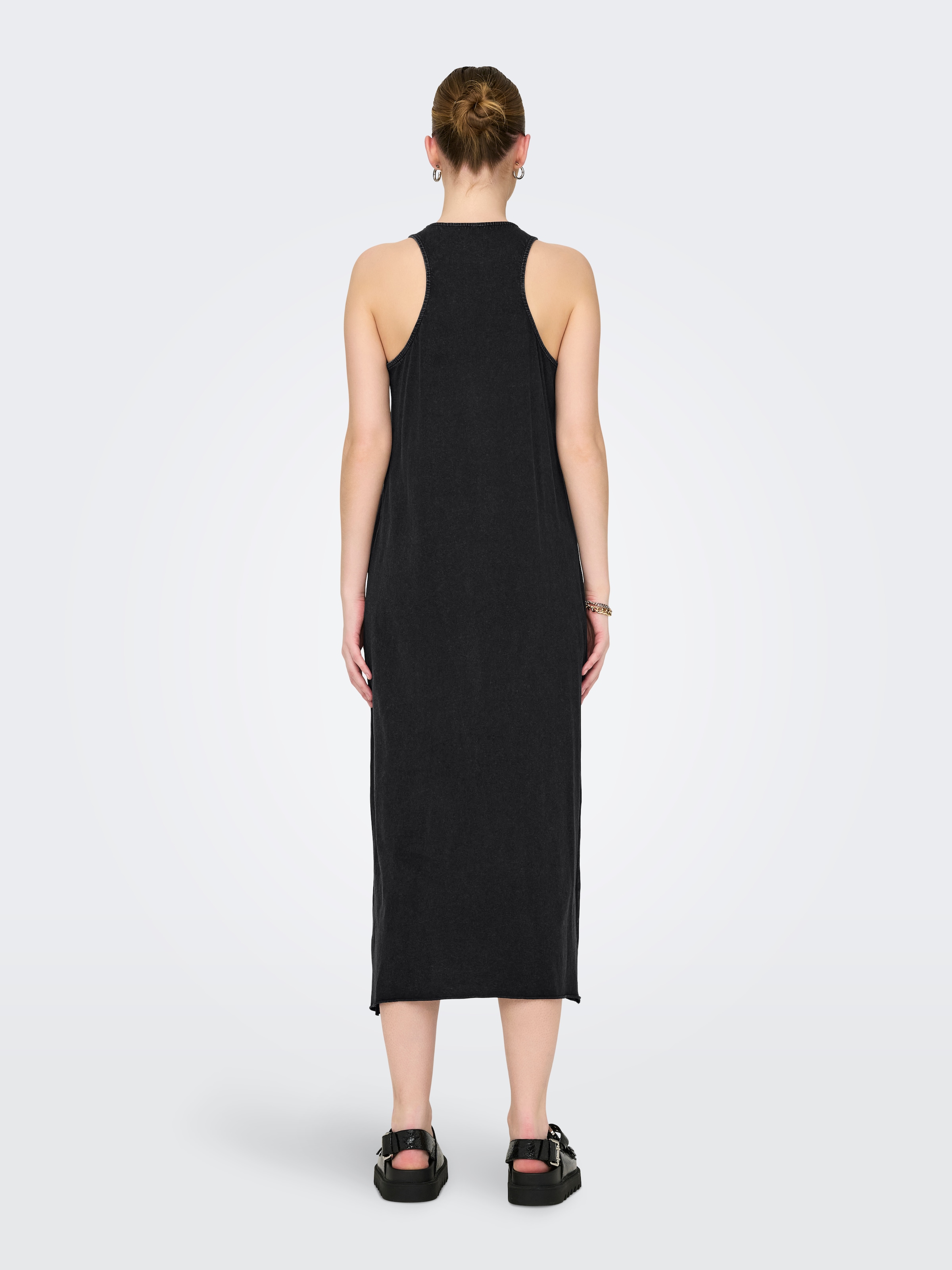 ONLY Jerseykleid »ONLLUCY LIFE S/L DRIVE DRESS BOX JRS« Baumwolle, regular fit, Rundhals, Frontdruck