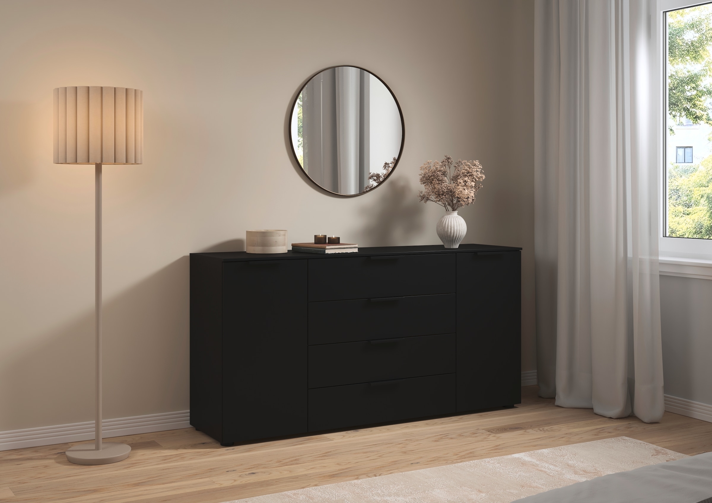 LeGer Home by Lena Gercke Kommode "Serina", mit 4 Schubkästen und 2 Türen s günstig online kaufen