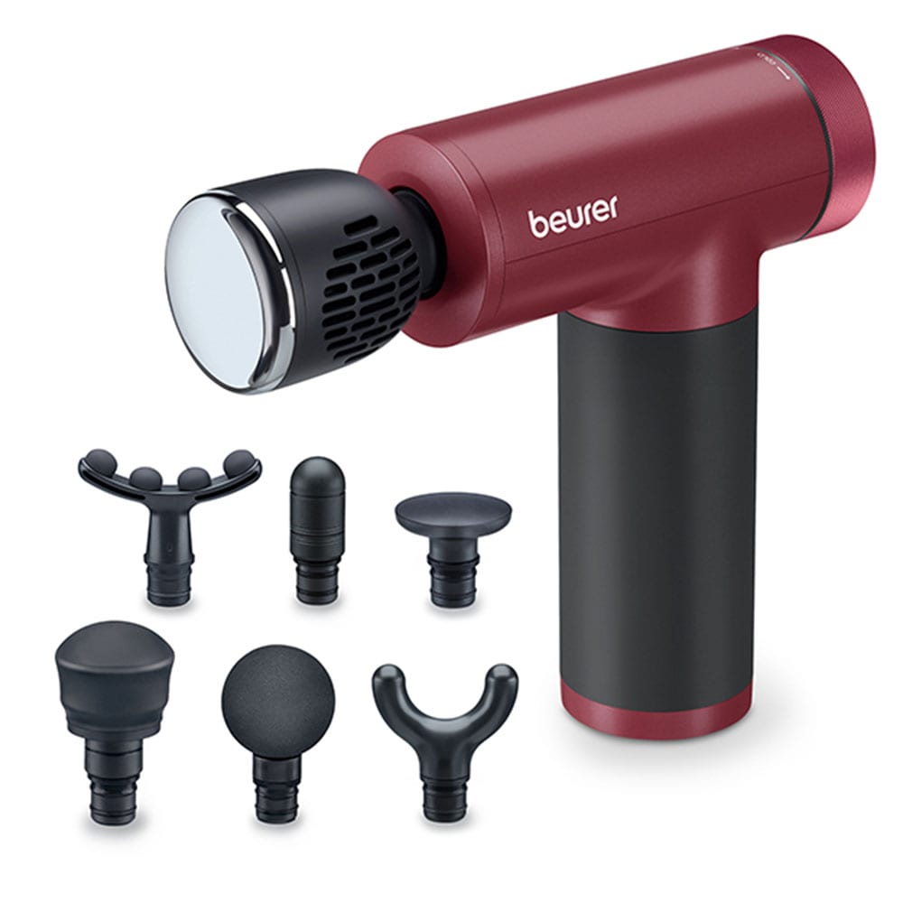 BEURER Massagepistole "MG 195 Hot & Cold Limited Edition 2025 mit Wärme- und Kältefunktion"rot, B:12,6cm H:15,5cm T:4,8cm, Massagegeräte, Zur