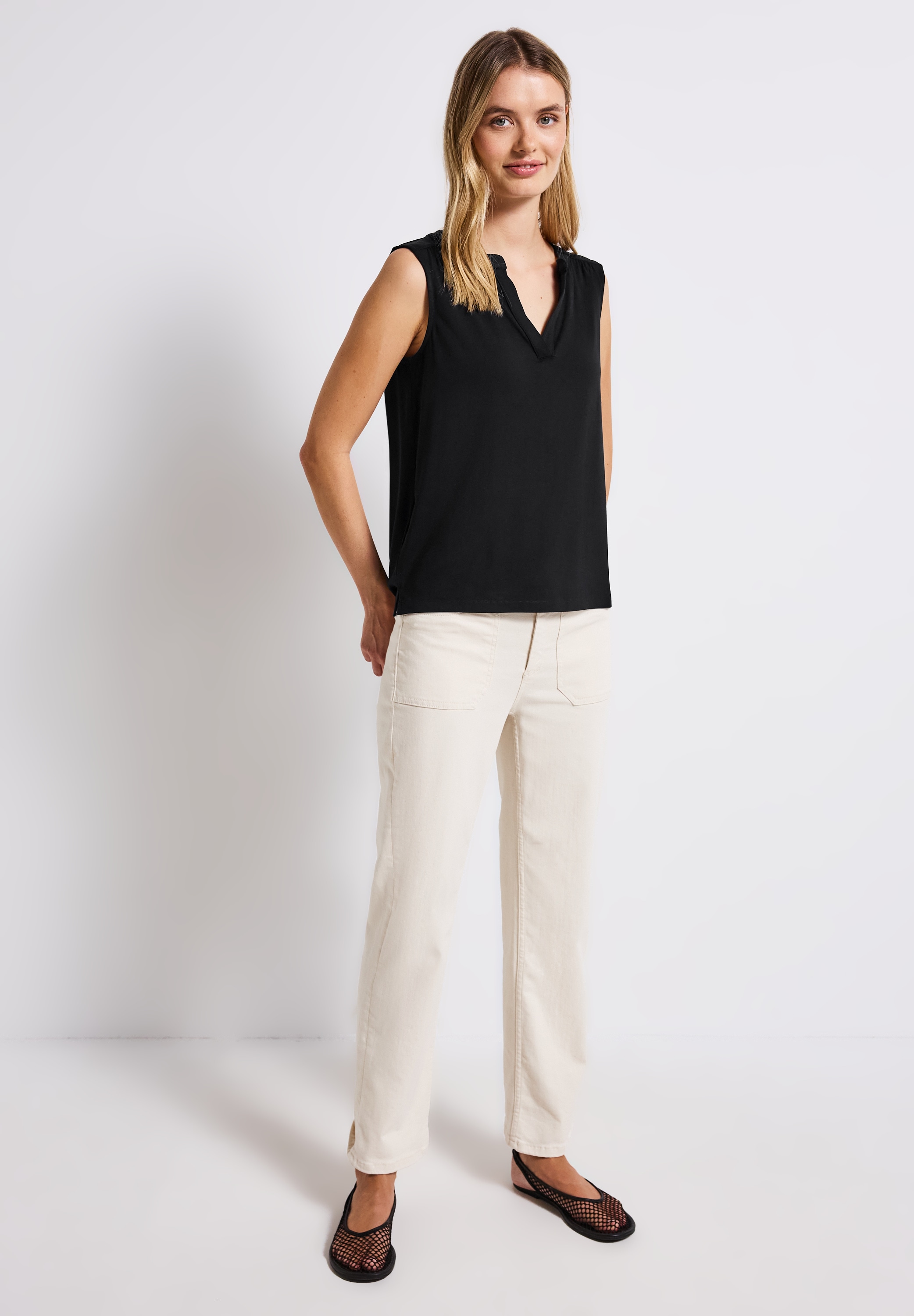 STREET ONE Shirttop aus softer Viskose