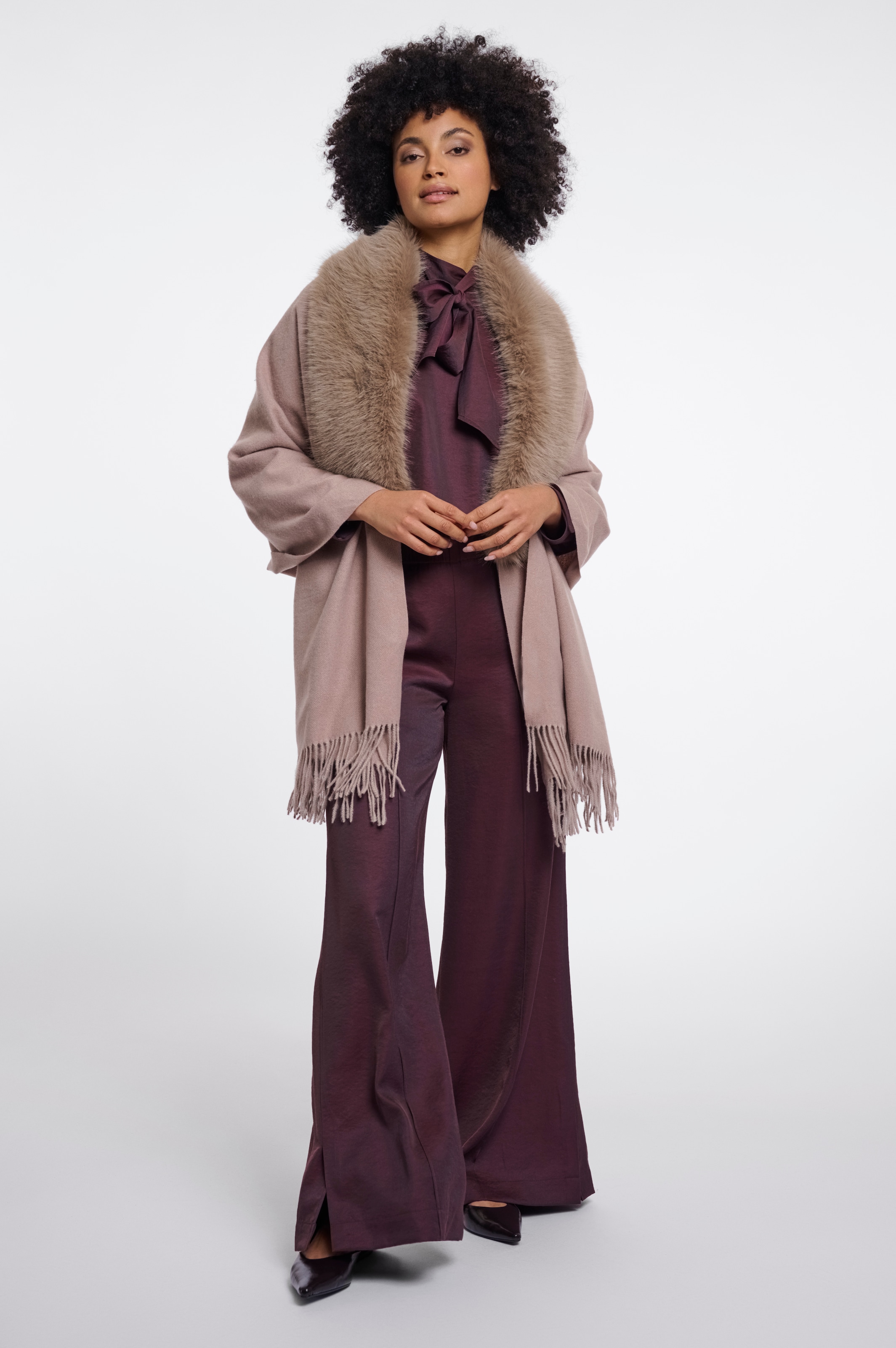 Rino & Pelle Pashmina mit Fellimitat